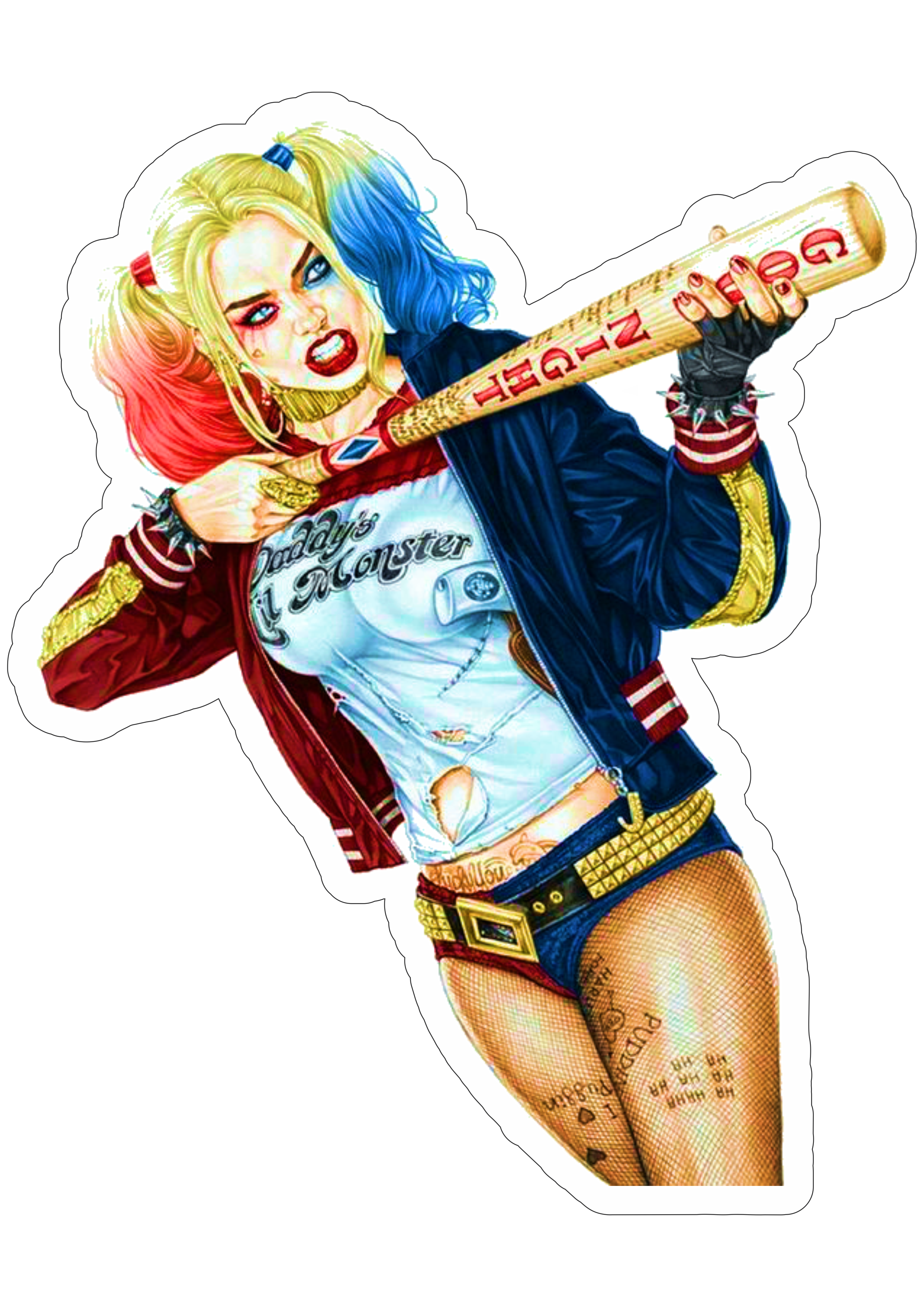 Harley Quinn Margot Robbie Esquadrão Suicida dc comics cinema png