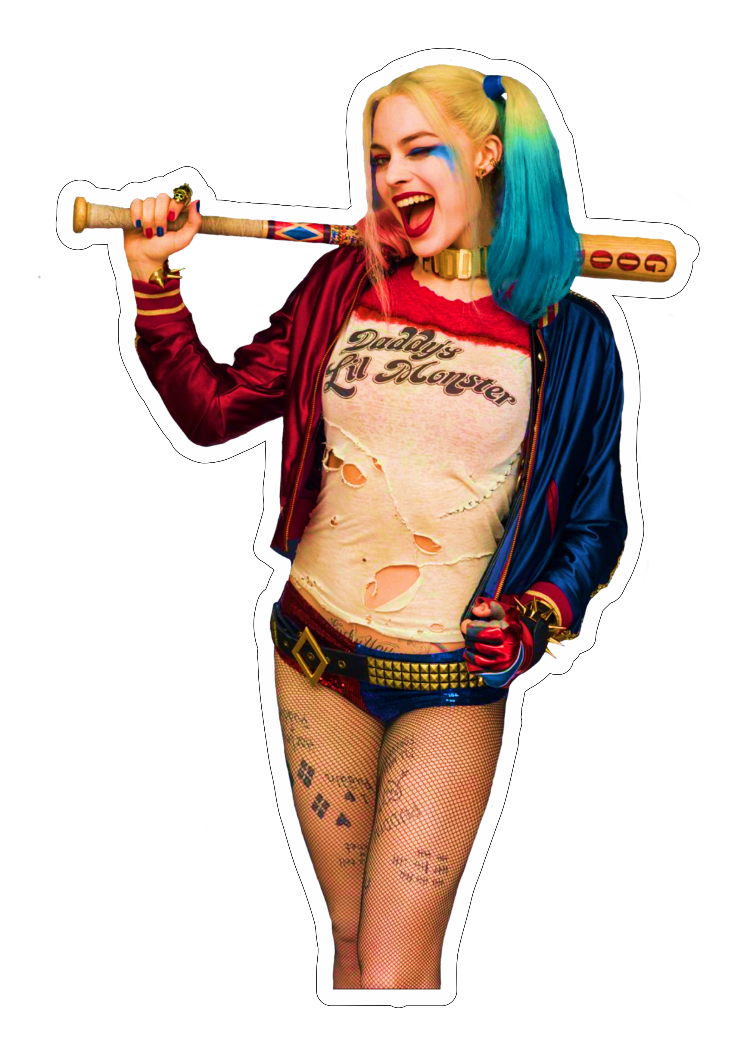 Harley Quinn Margot Robbie Esquadrão Suicida dc comics cinema loira bonita png