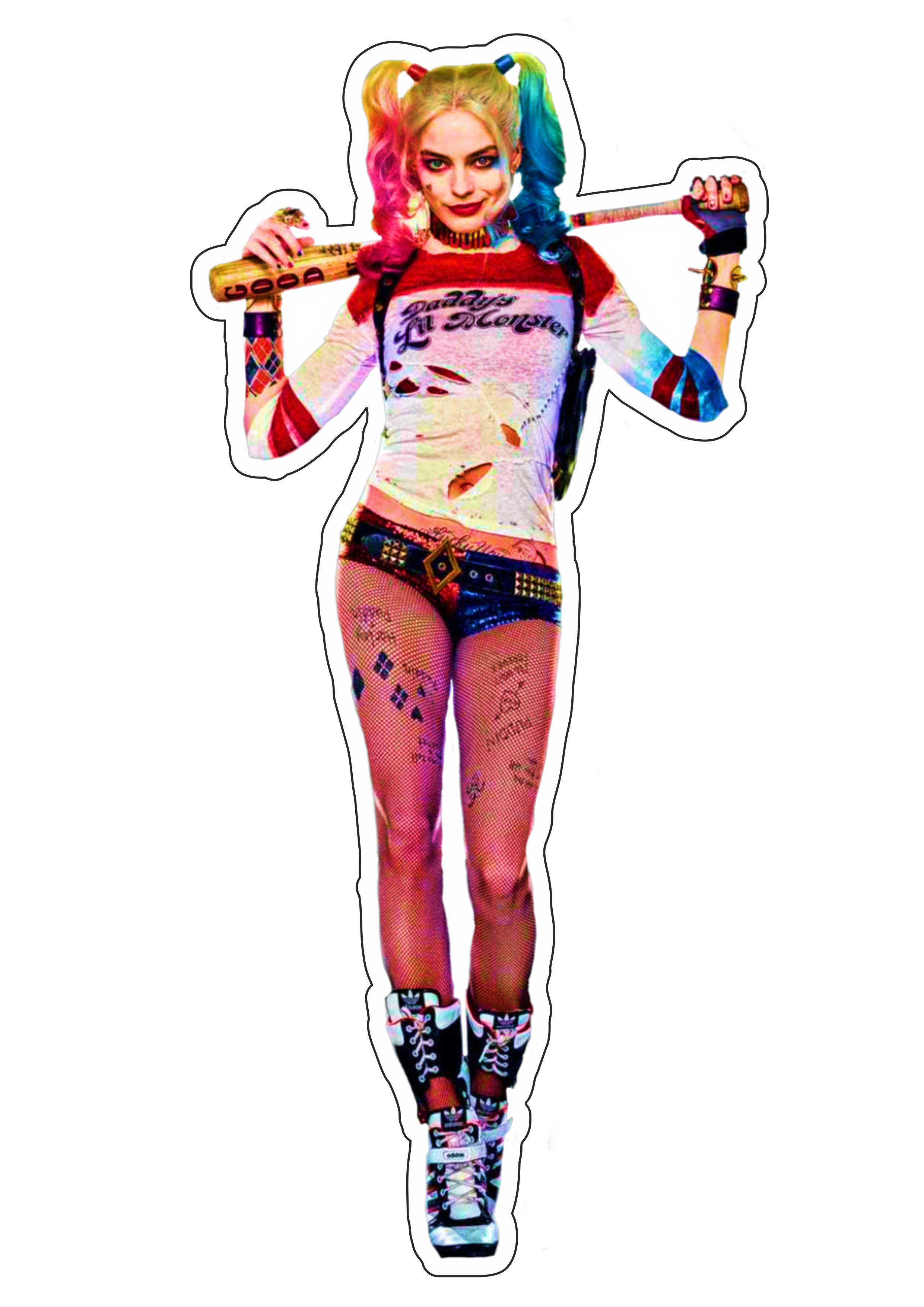 Harley Quinn Margot Robbie Esquadrão Suicida dc comics cinema loira gostosa png