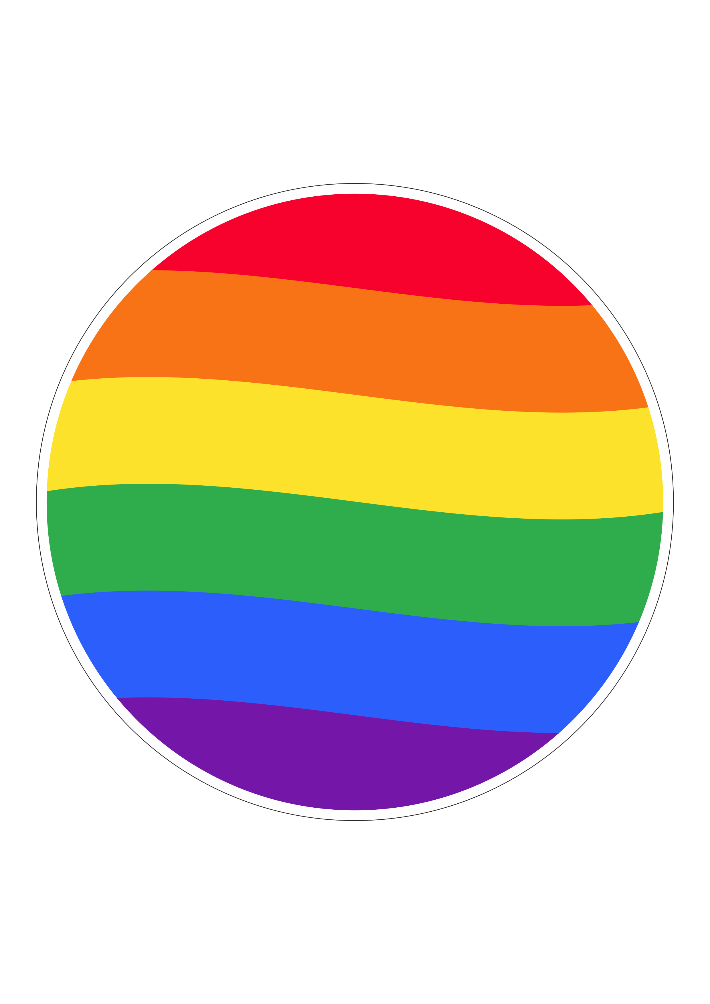Símbolo LGBTQIA+ redondo bandeira colorida mês do orgulho e da diversidade png