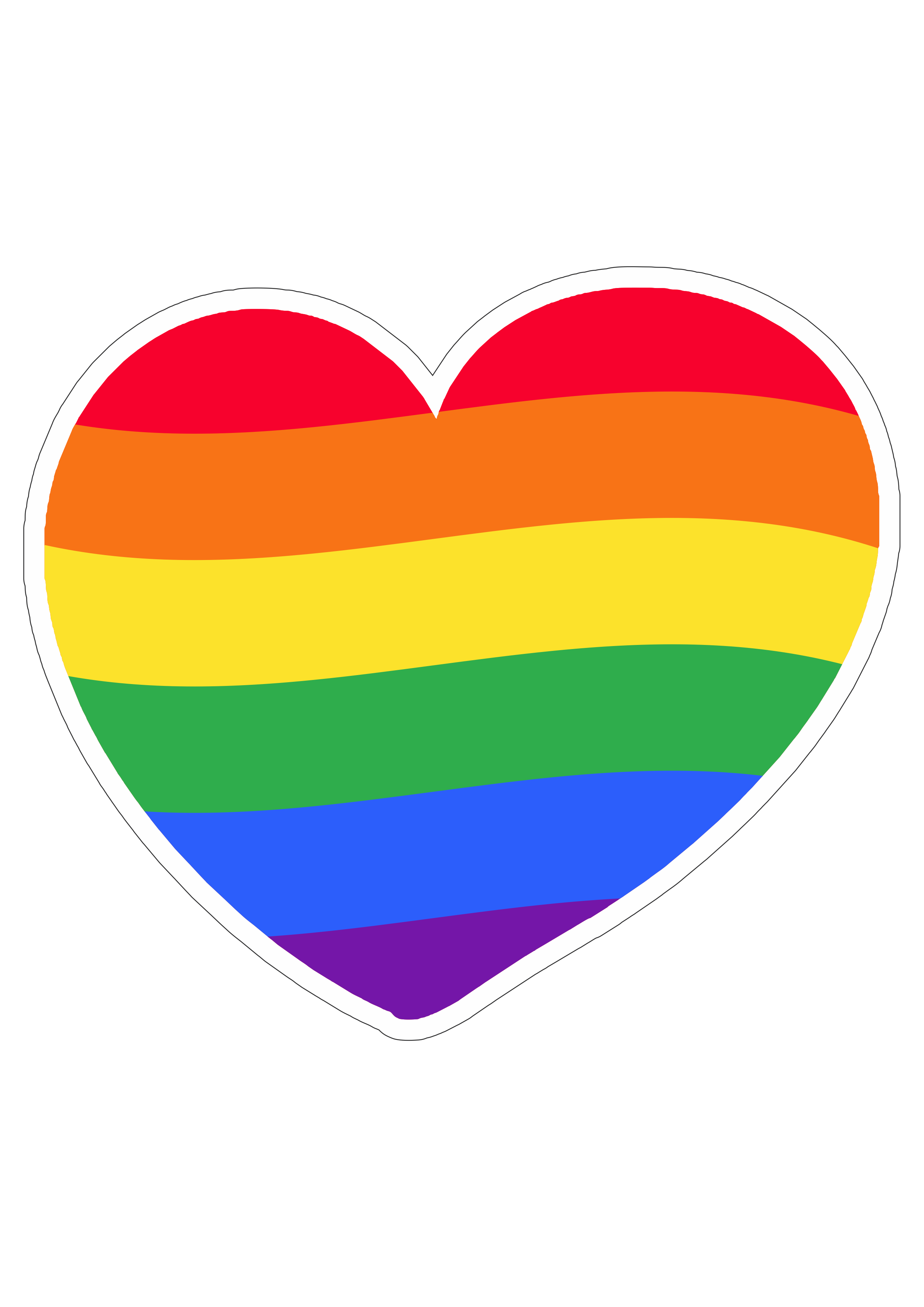 Coração LGBTQIA+ png