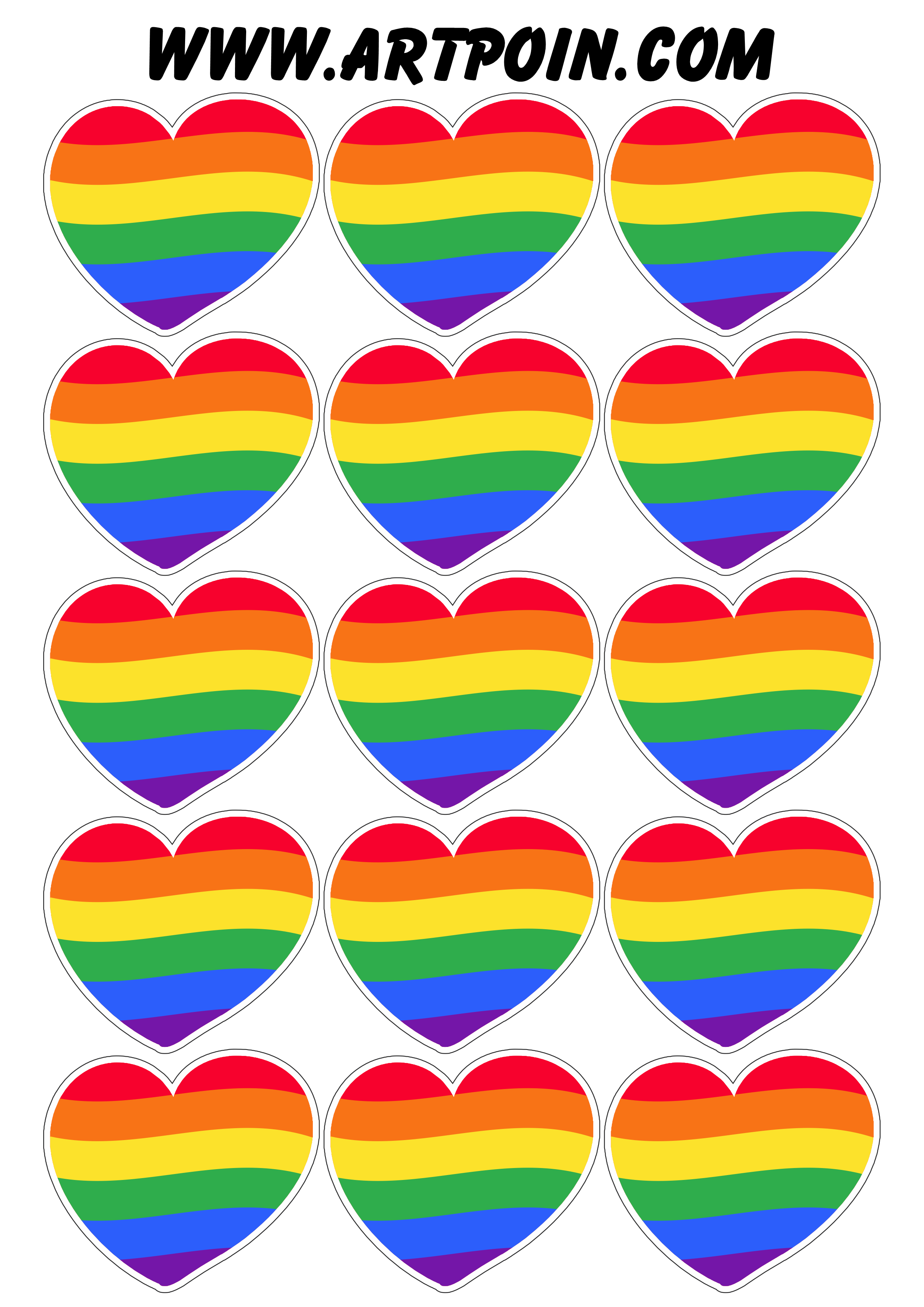 Coração LGBTQIA+ adesivos tags stickers dia do orgulho lgbt 15 imagens png