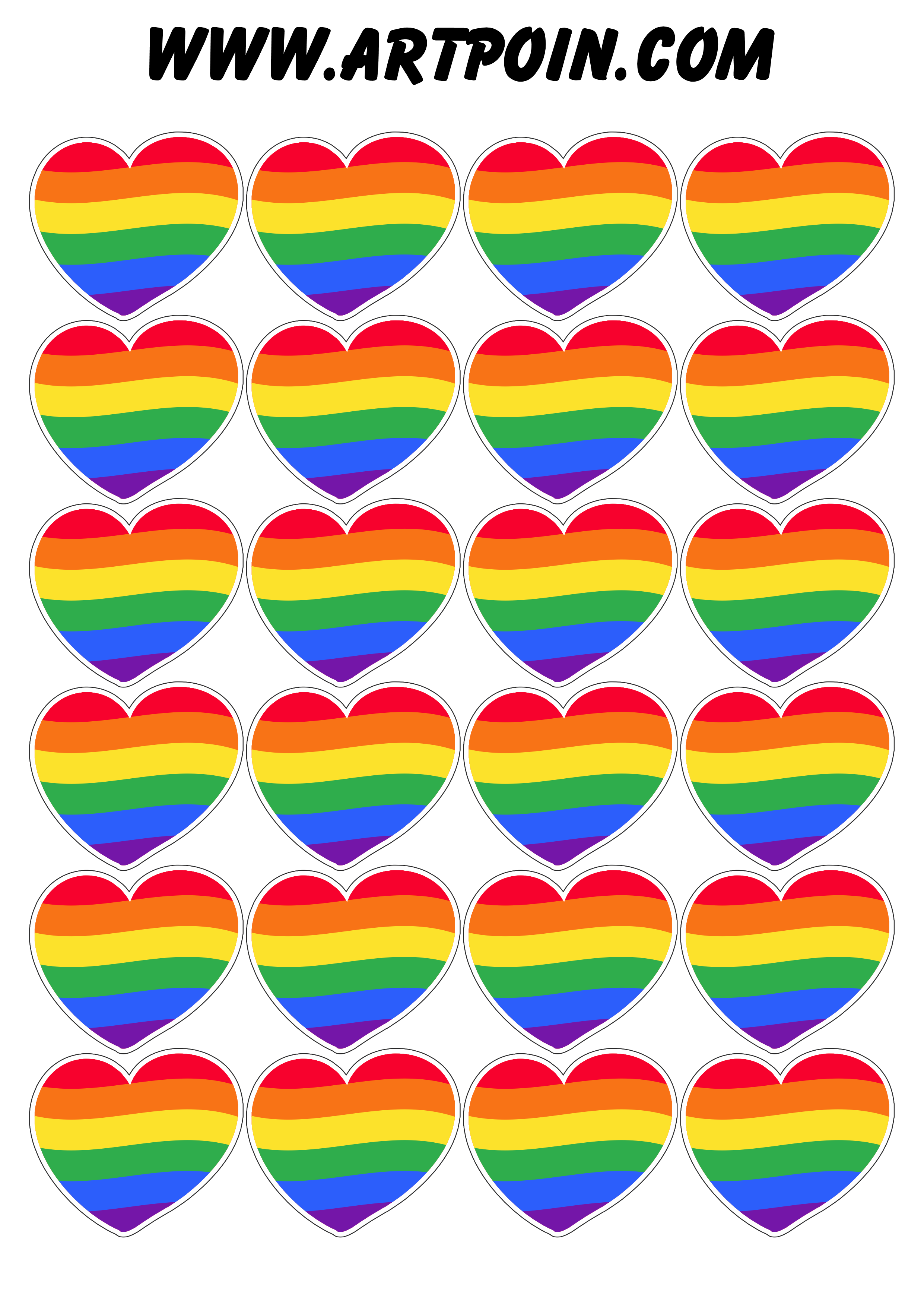 Coração LGBTQIA+ adesivos tags stickers dia do orgulho lgbt 24 imagens png