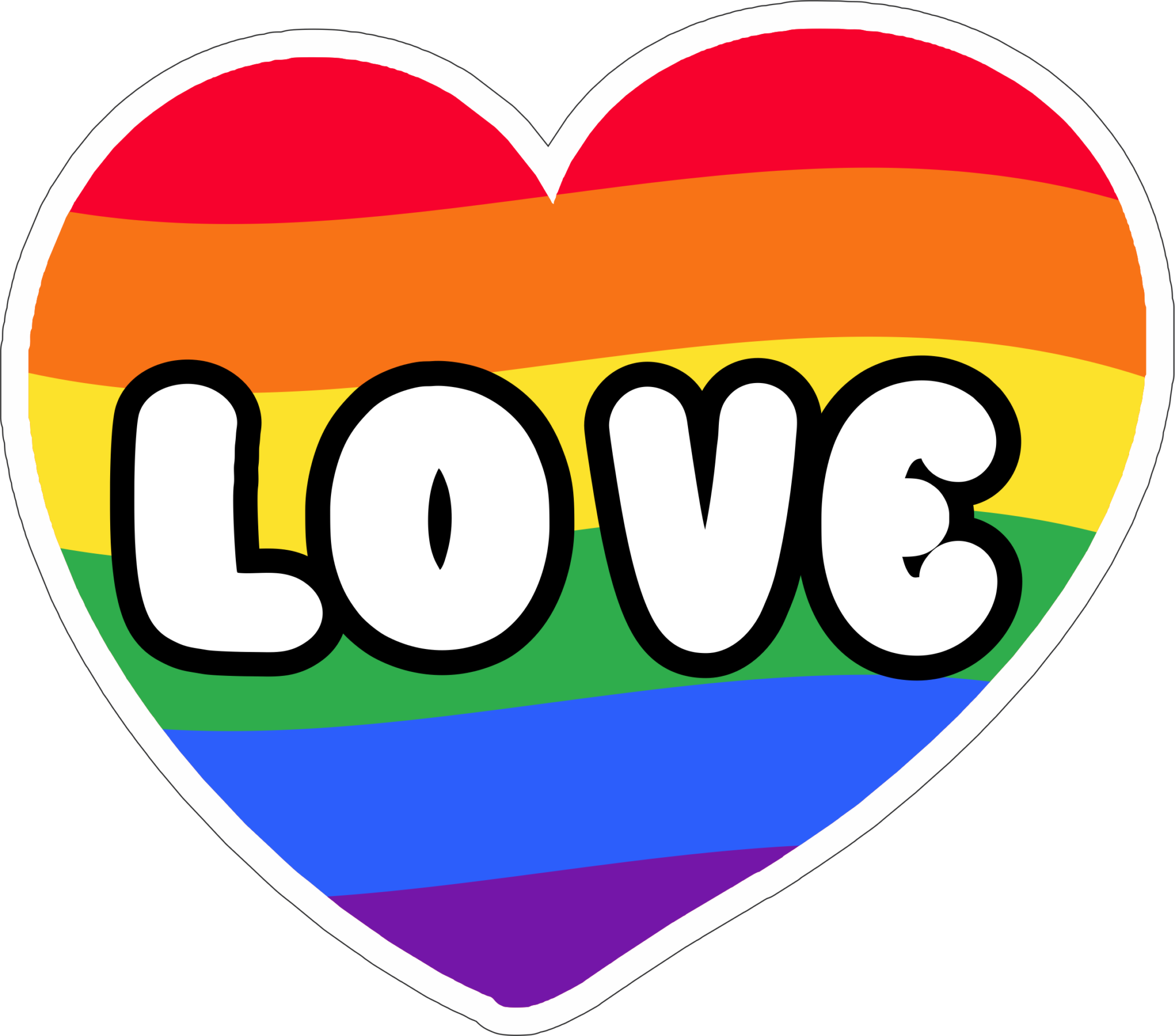 Coração Love Símbolo Lgbtqia Amor E Diversidade Png 4893