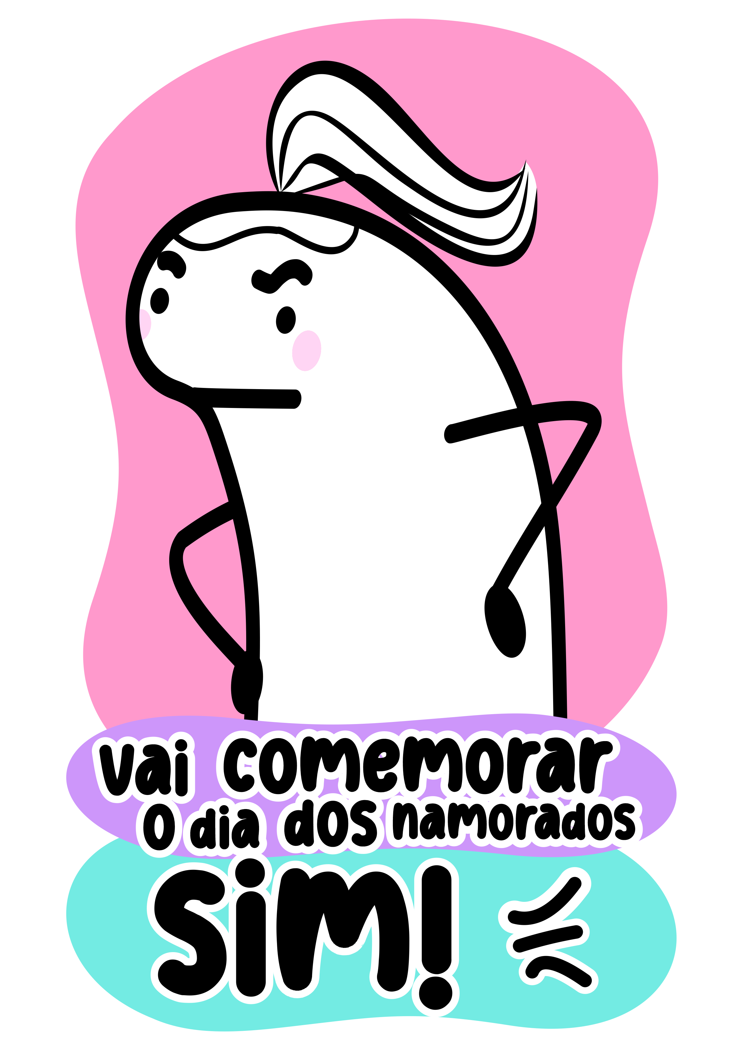 Flork dia dos namorados figurinha whatsapp casal apaixonado png