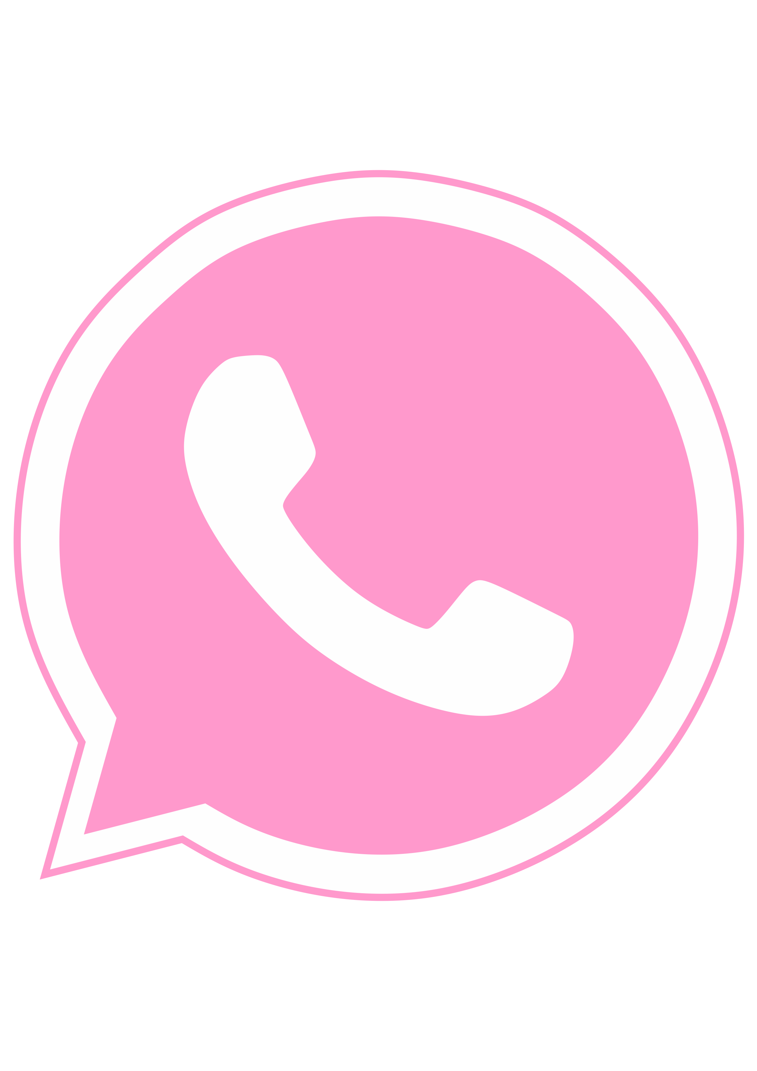 Whatsapp logo rosa fundo transparente png