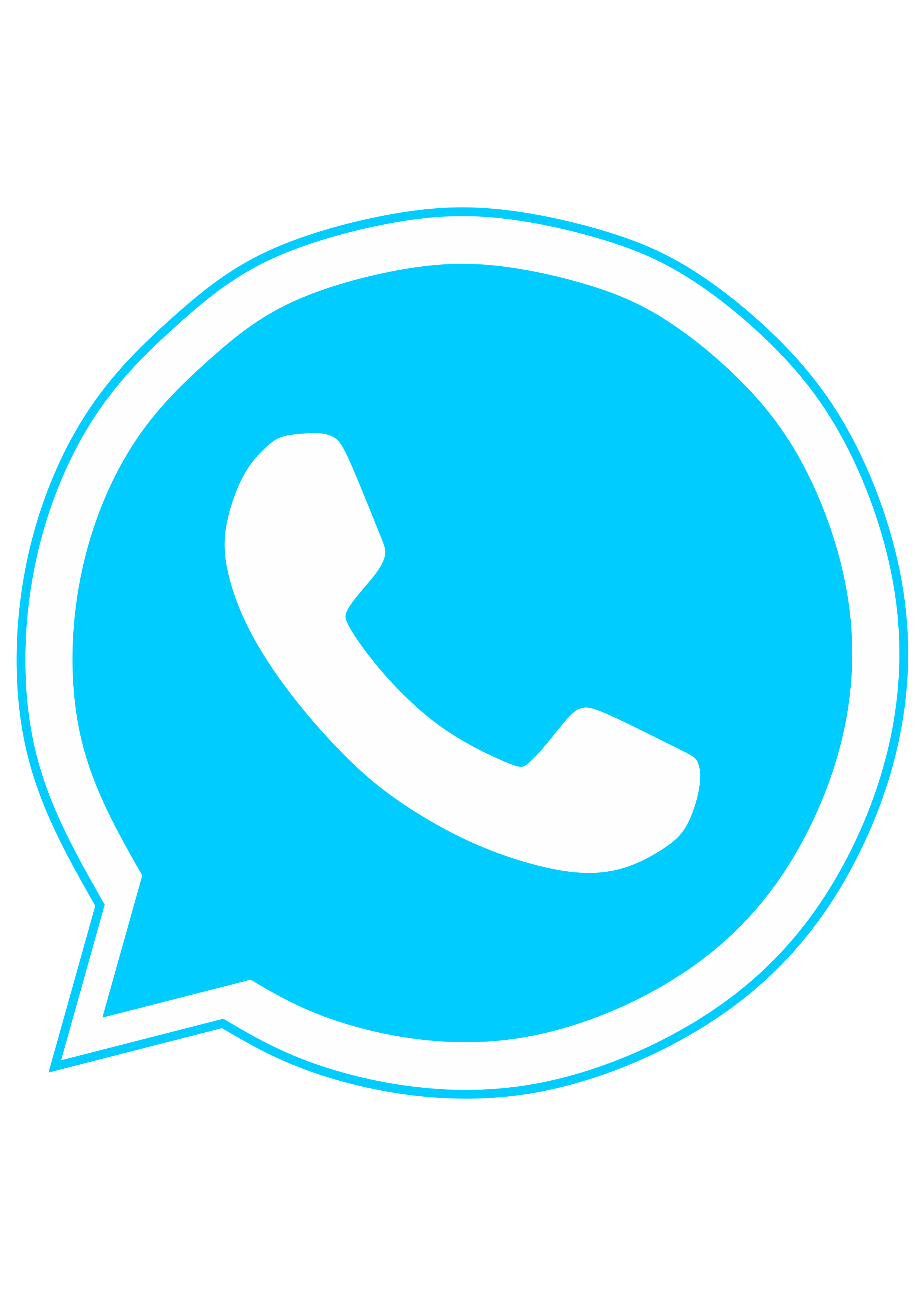 Whatsapp logo azul fundo transparente png