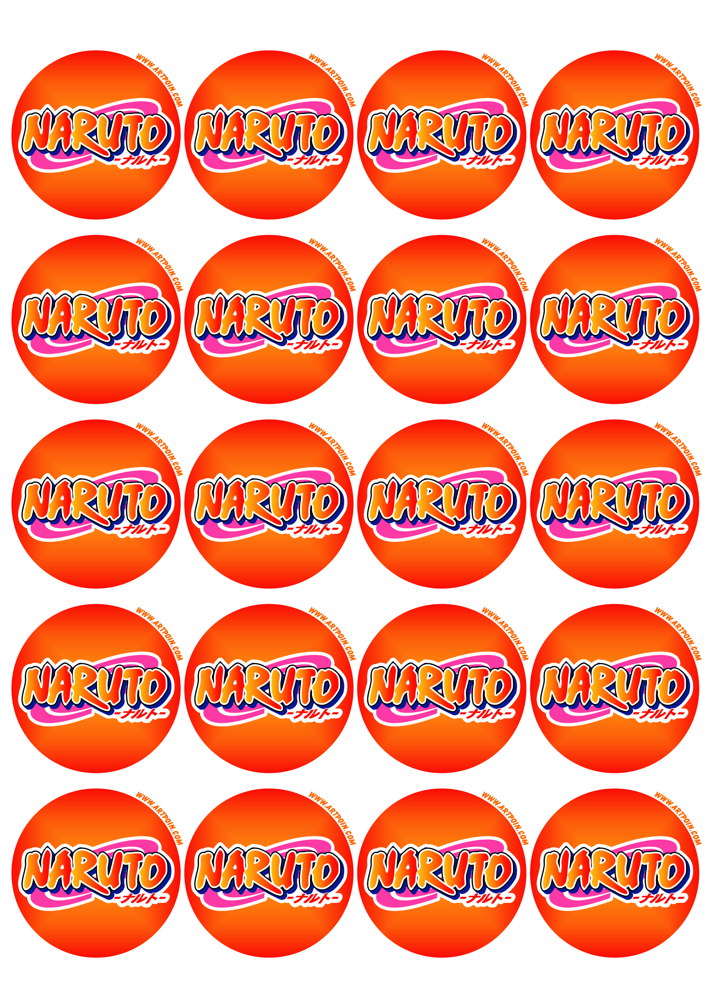 Naruto anime decoração de festa adesivo tag sticker artes gráficas design imagem fundo transparente 20 imagens png