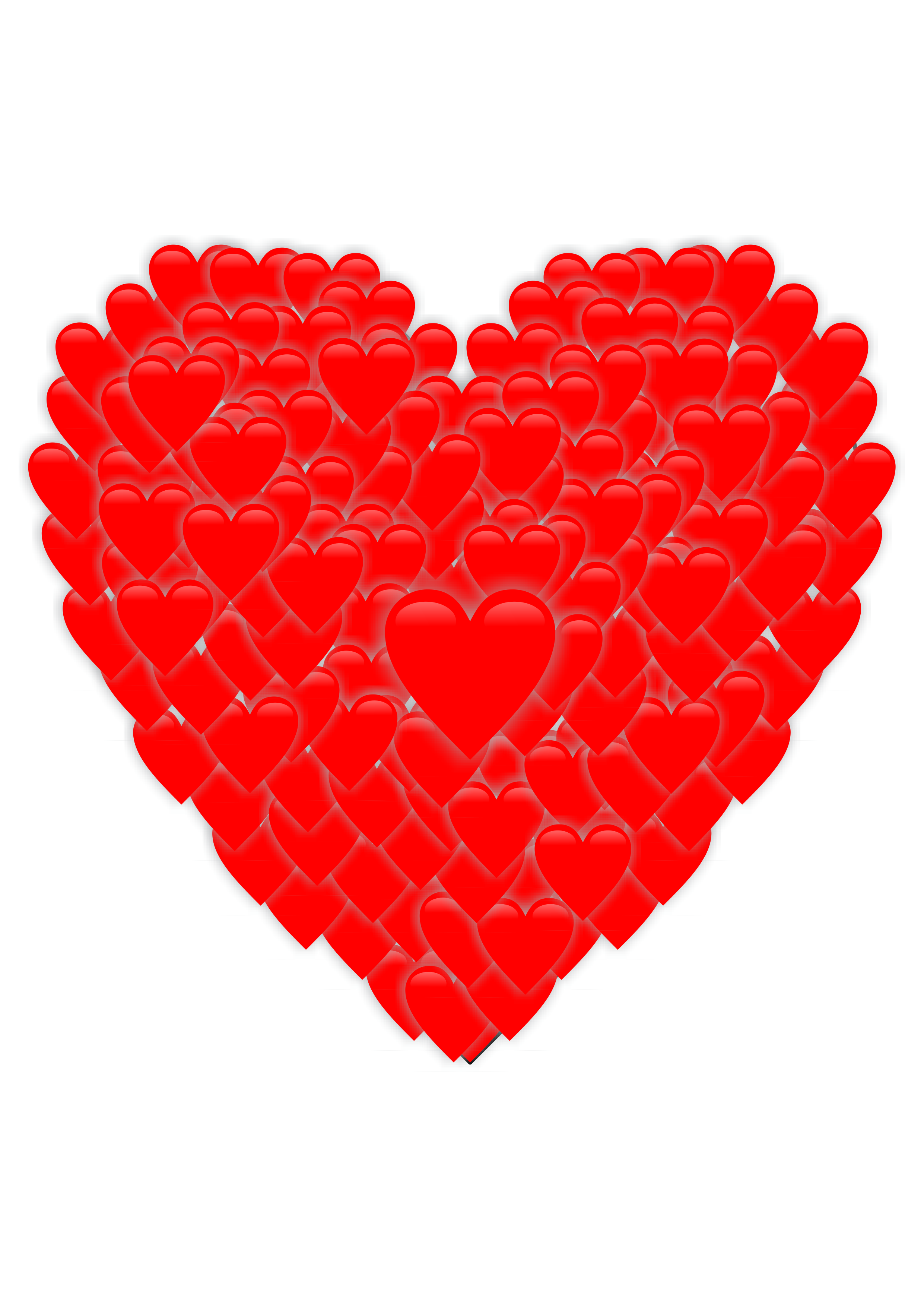 Coração vermelho formato homenagem surpresa paixão surpresa dia dos namorados presente imagem sem fundo PNG