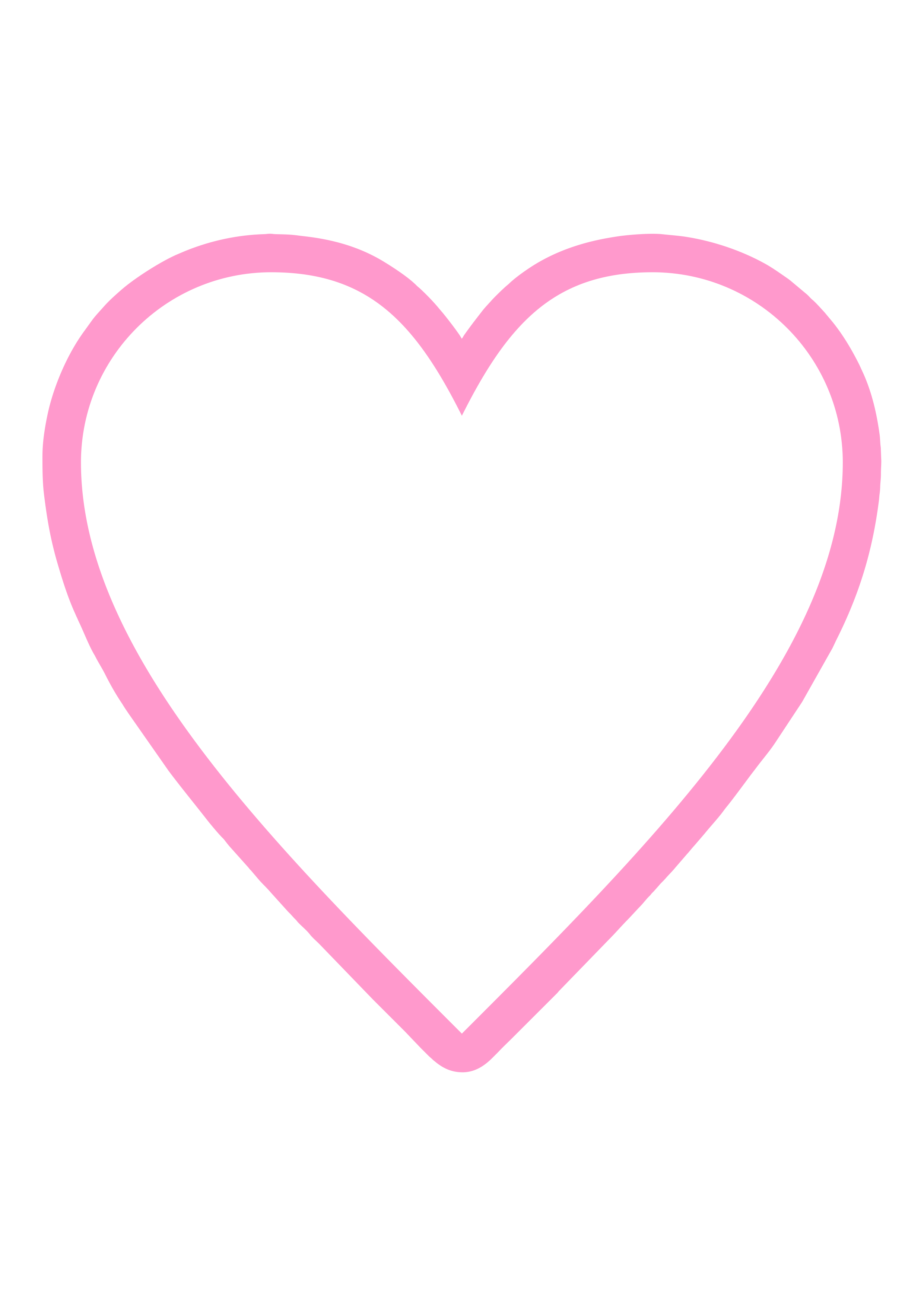 Coração rosa imagem sem fundo PNG