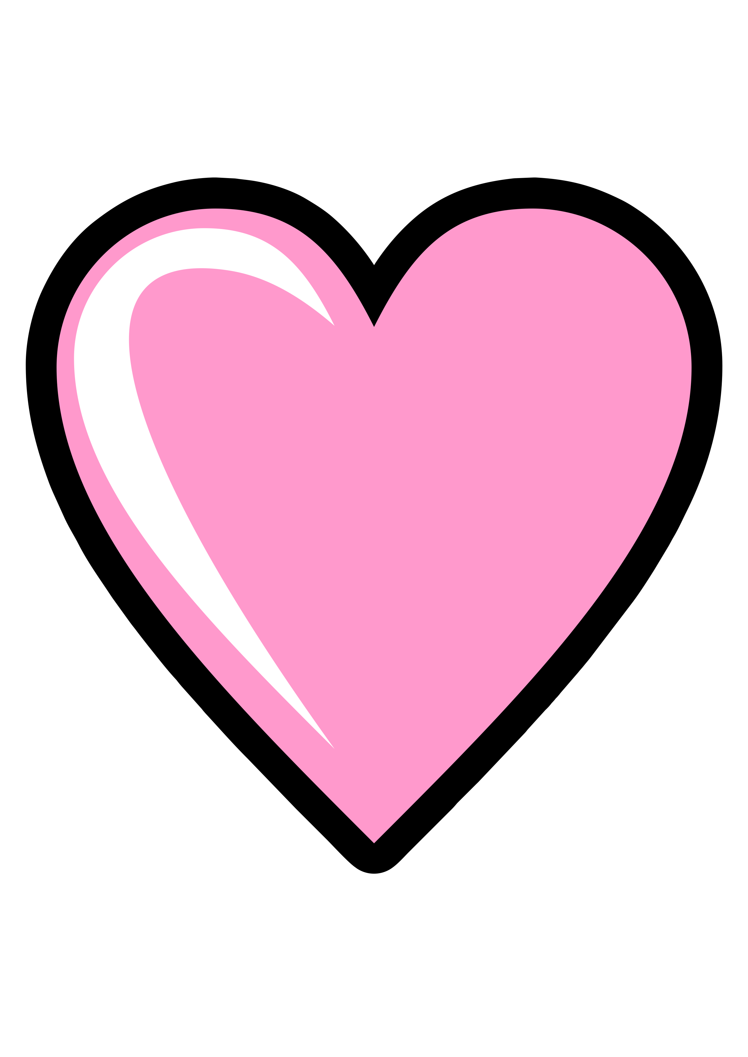 Coração rosa PNG
