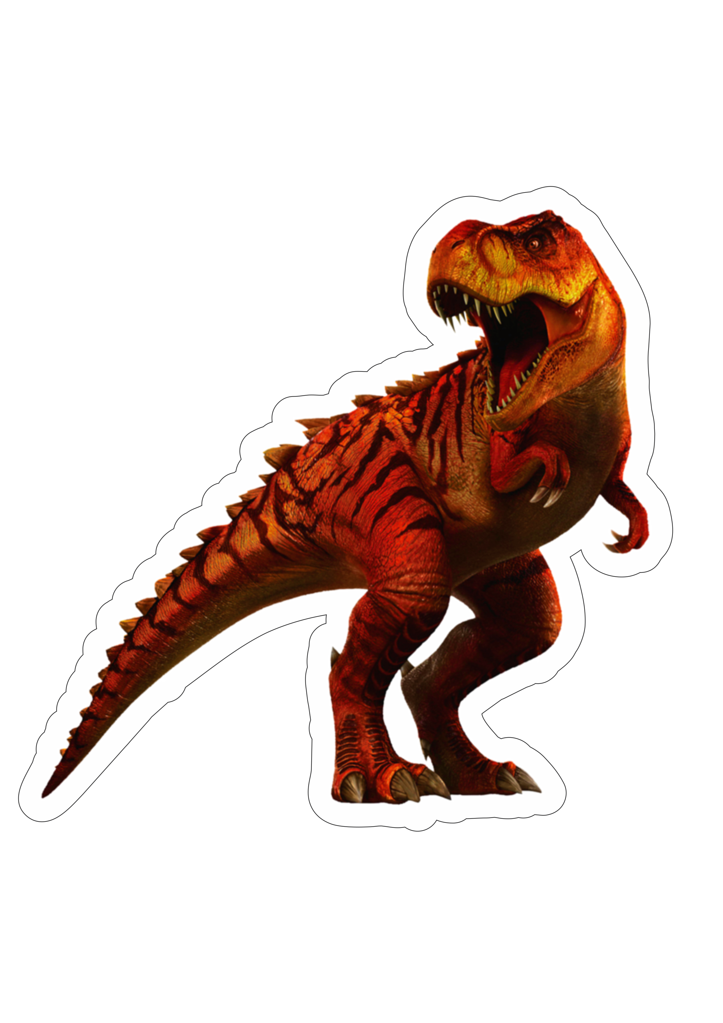 Jurassic Park carnossauro vermelho realista assustador sanguinário imagem sem fundo realista png