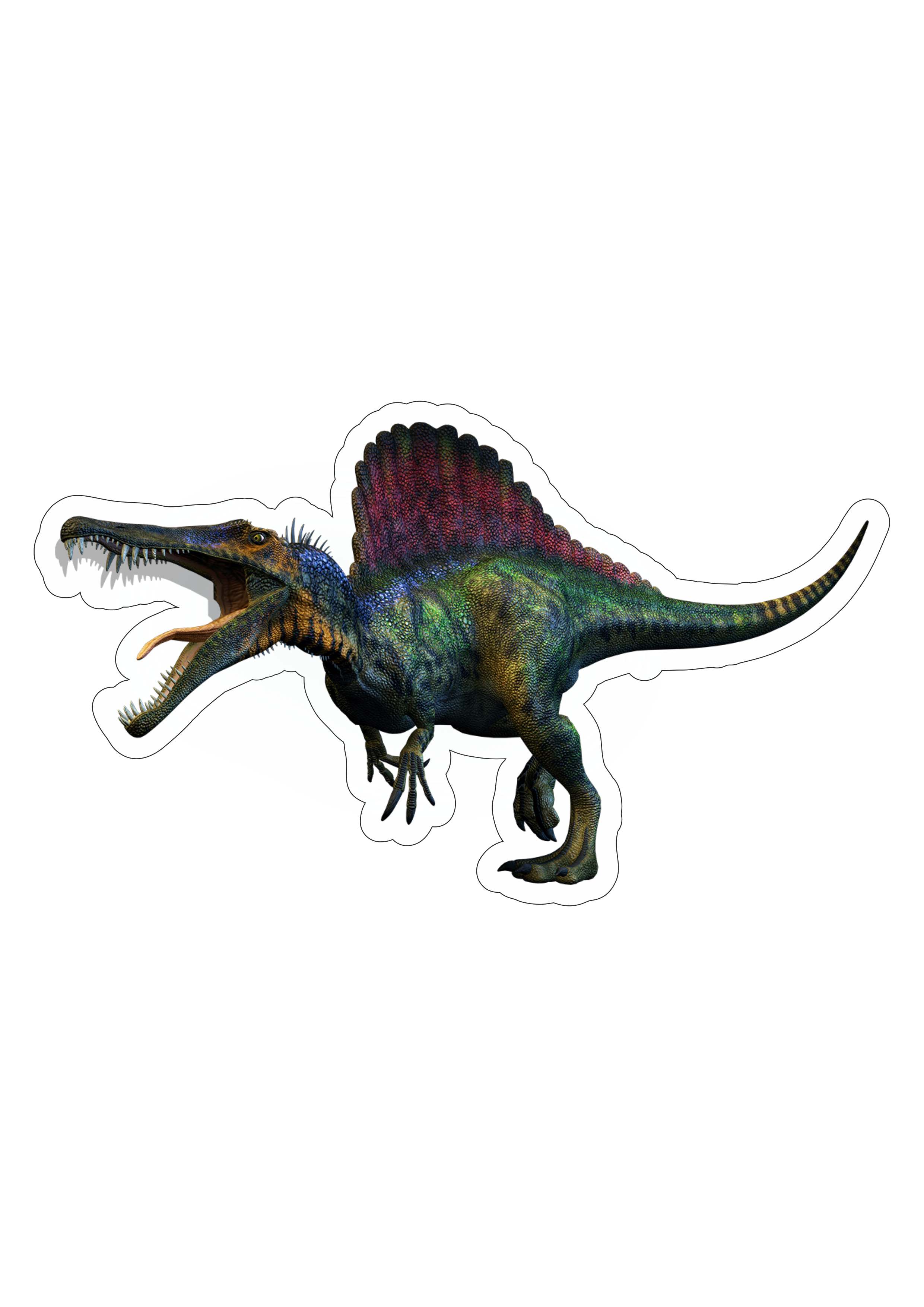 Jurassic Park 3 spinosaurus realista assustador sanguinário imagem sem fundo realista filme png