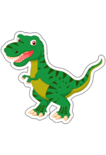 Festa personalizada infantil dinossauros desenhos braquiossauro  tiranossauro rex pegadas e folhas para decoração png