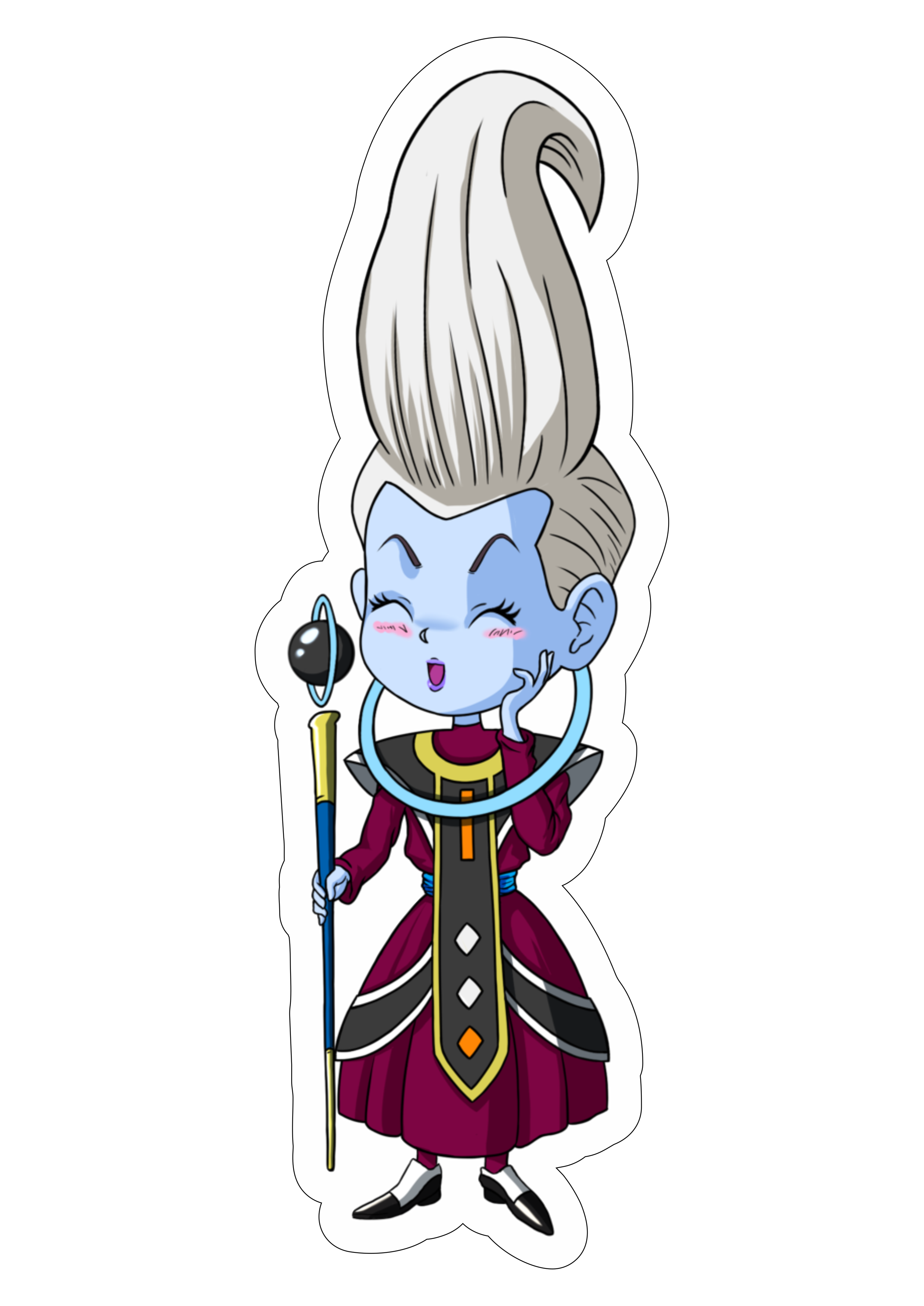 FACIL DE DESENHAR COMO DESENHAR O WHIS DE DRAGON BALL SUPER 