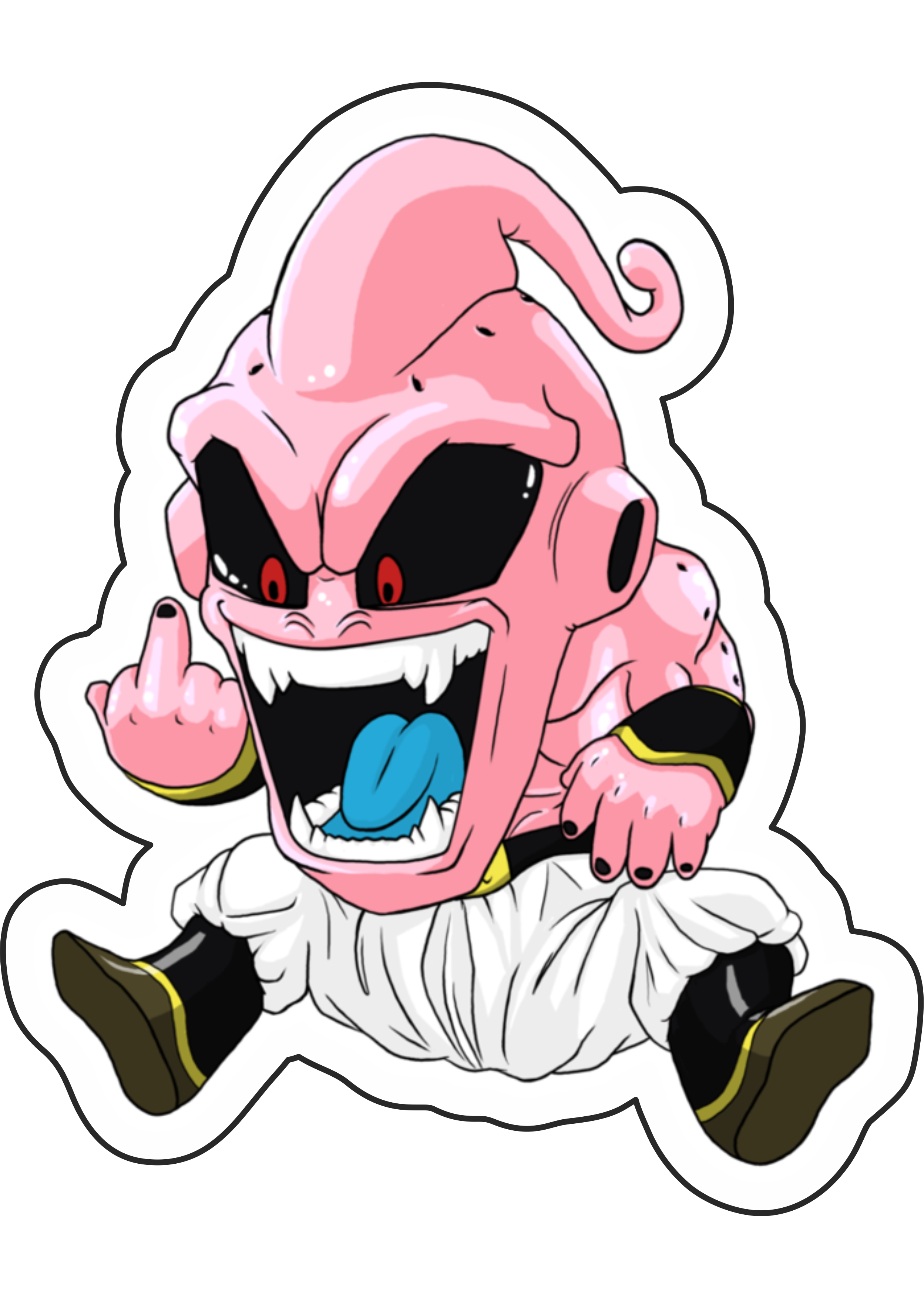 Kid Buu - Dragon Ball Z  Desenhos preto e branco, Tatuagens preto