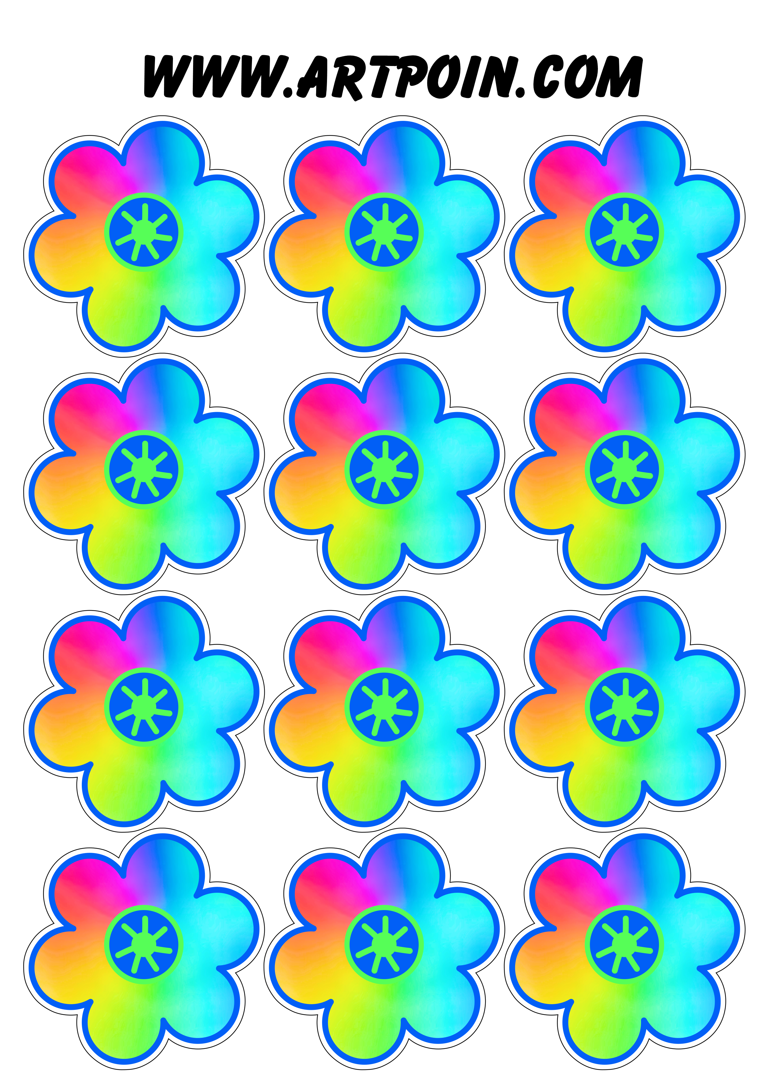Flor colorida desenho simples vetor imagem sem fundo 12 imagens png