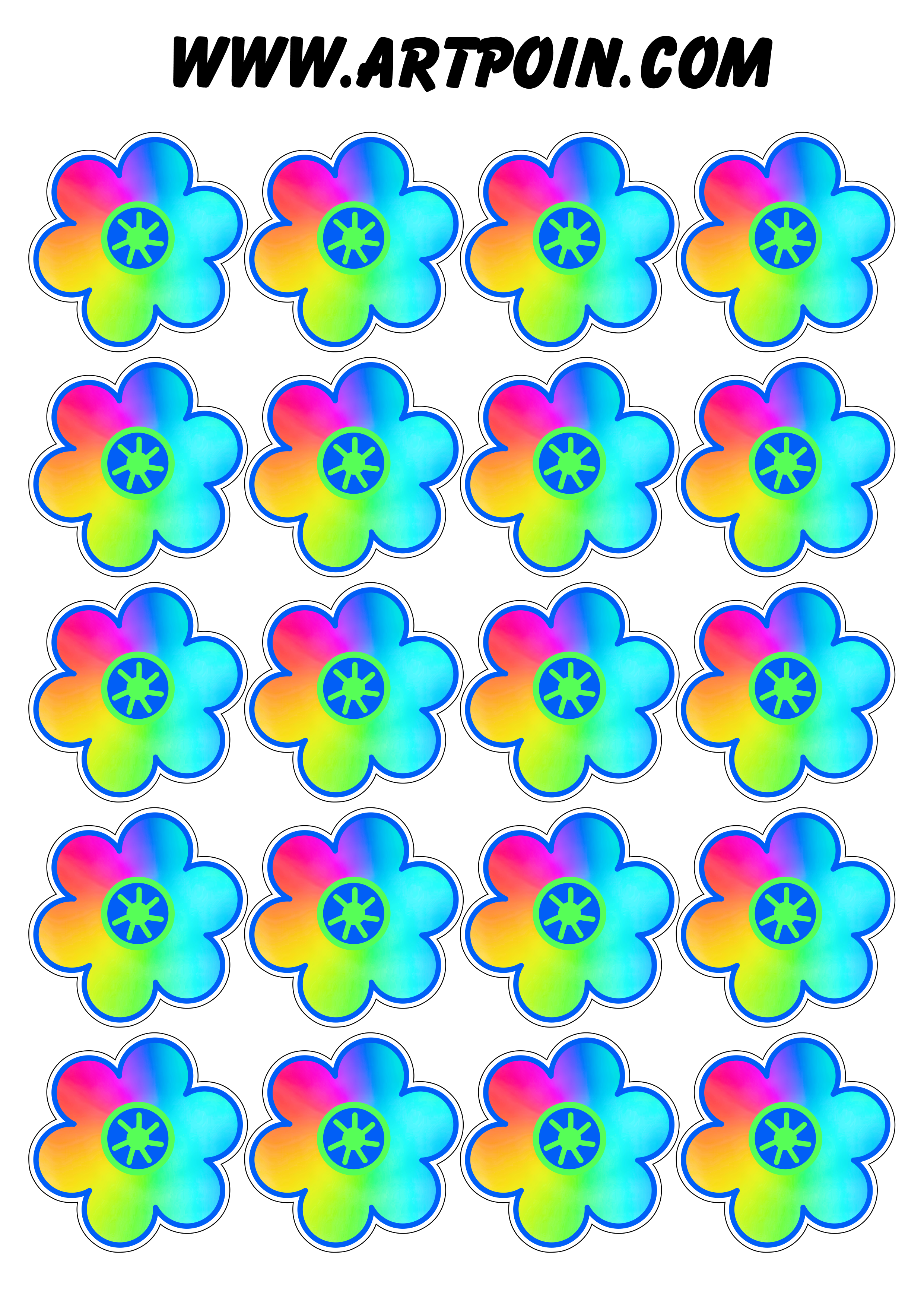 Flor colorida desenho simples vetor imagem sem fundo 20 imagens png