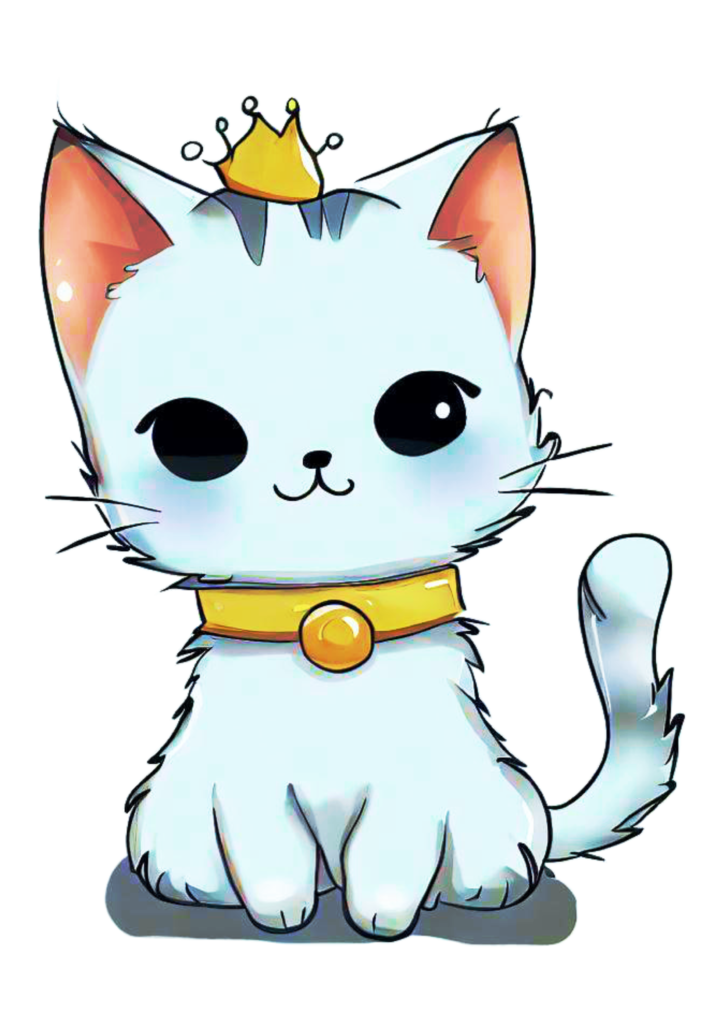 Adesivo De Gato Anime Fofo Com Chapéu PNG , Animal, Desenho