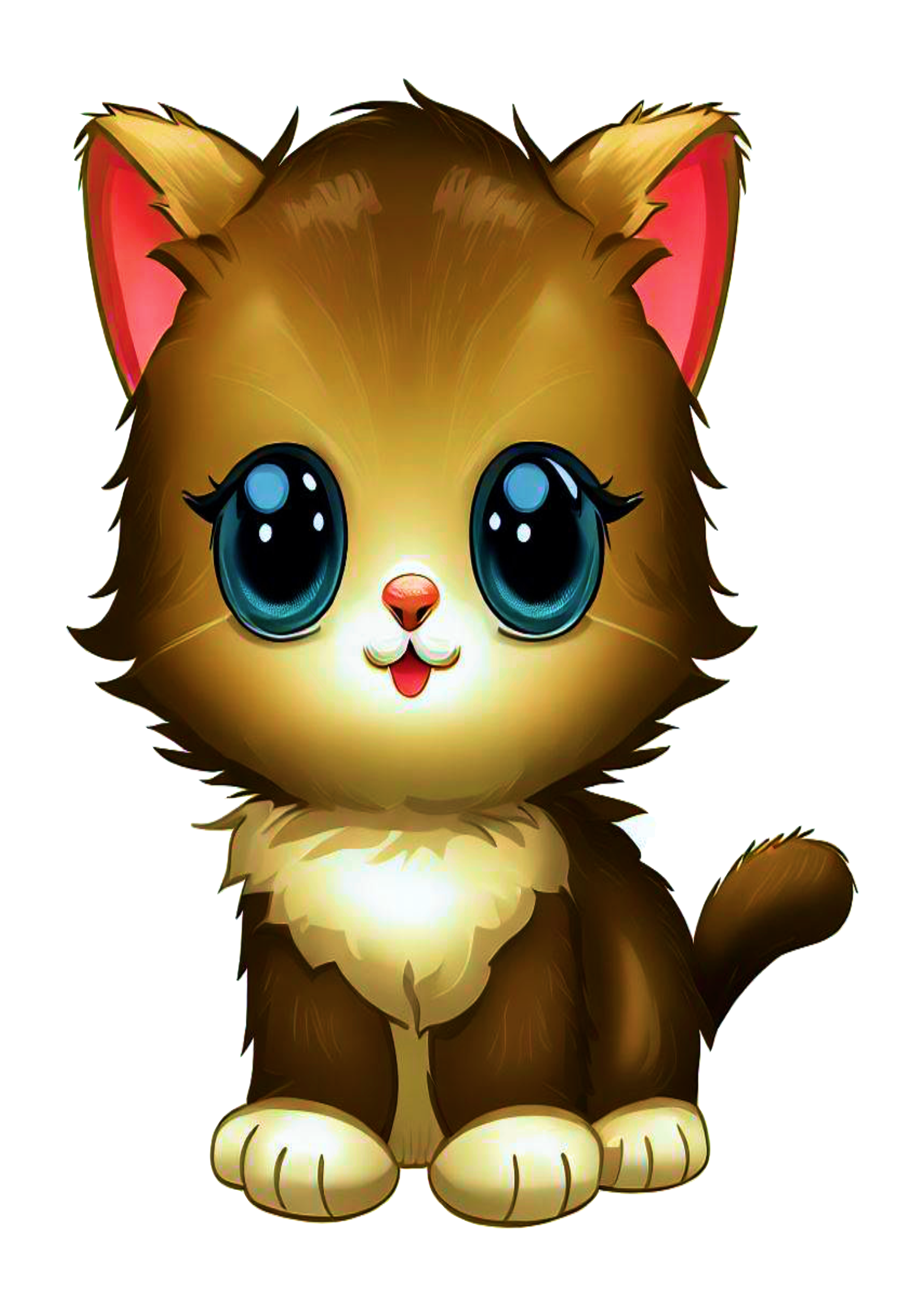 Gatinho bebê sapeca fofinho cute desenho artístico animal de estimação imagem sem fundo png