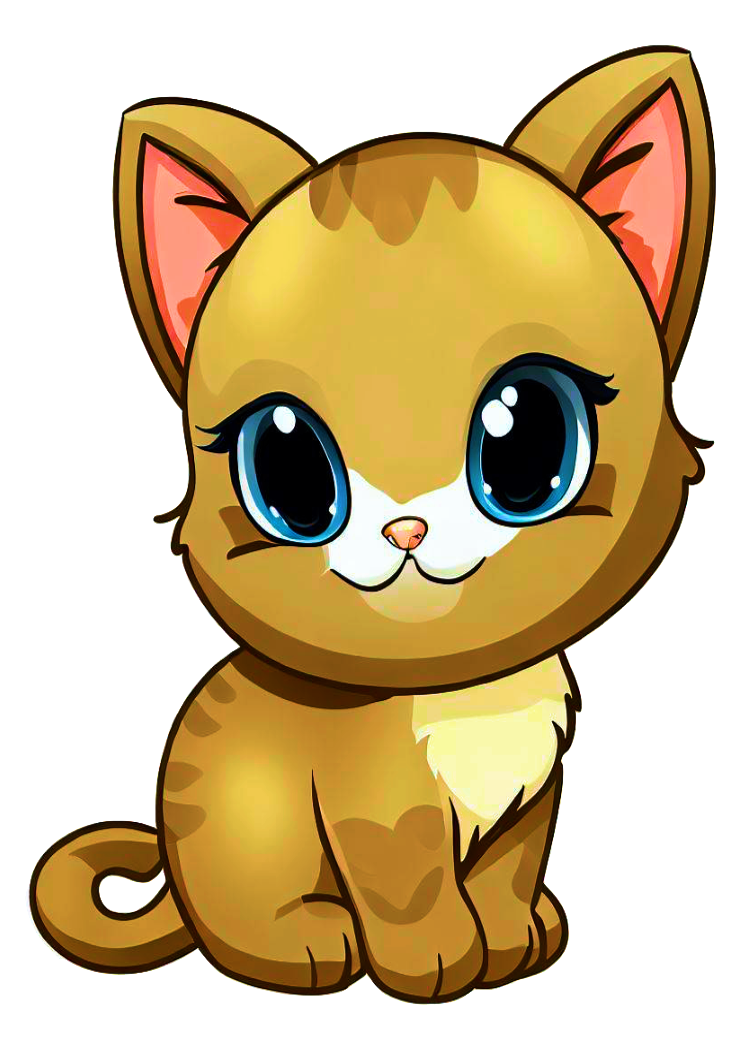 Gatinho, Gato, Desenho png transparente grátis