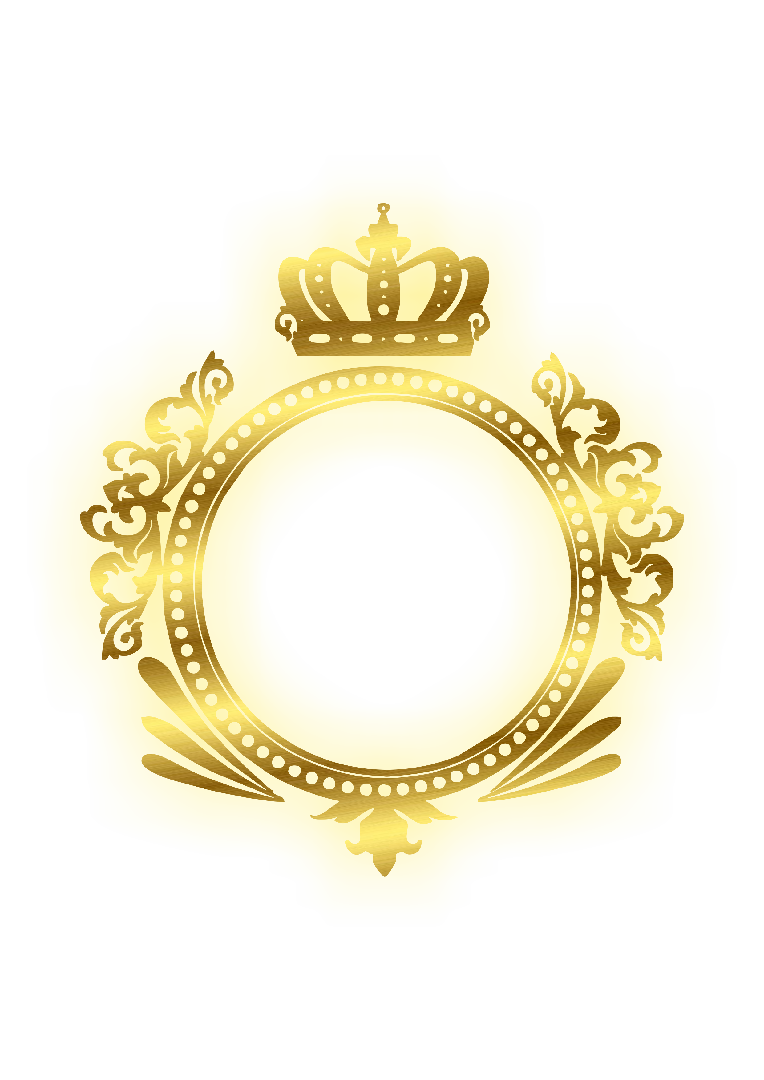 Arabesco dourado logo realeza com coroa joia bonita design imagem sem fundo png