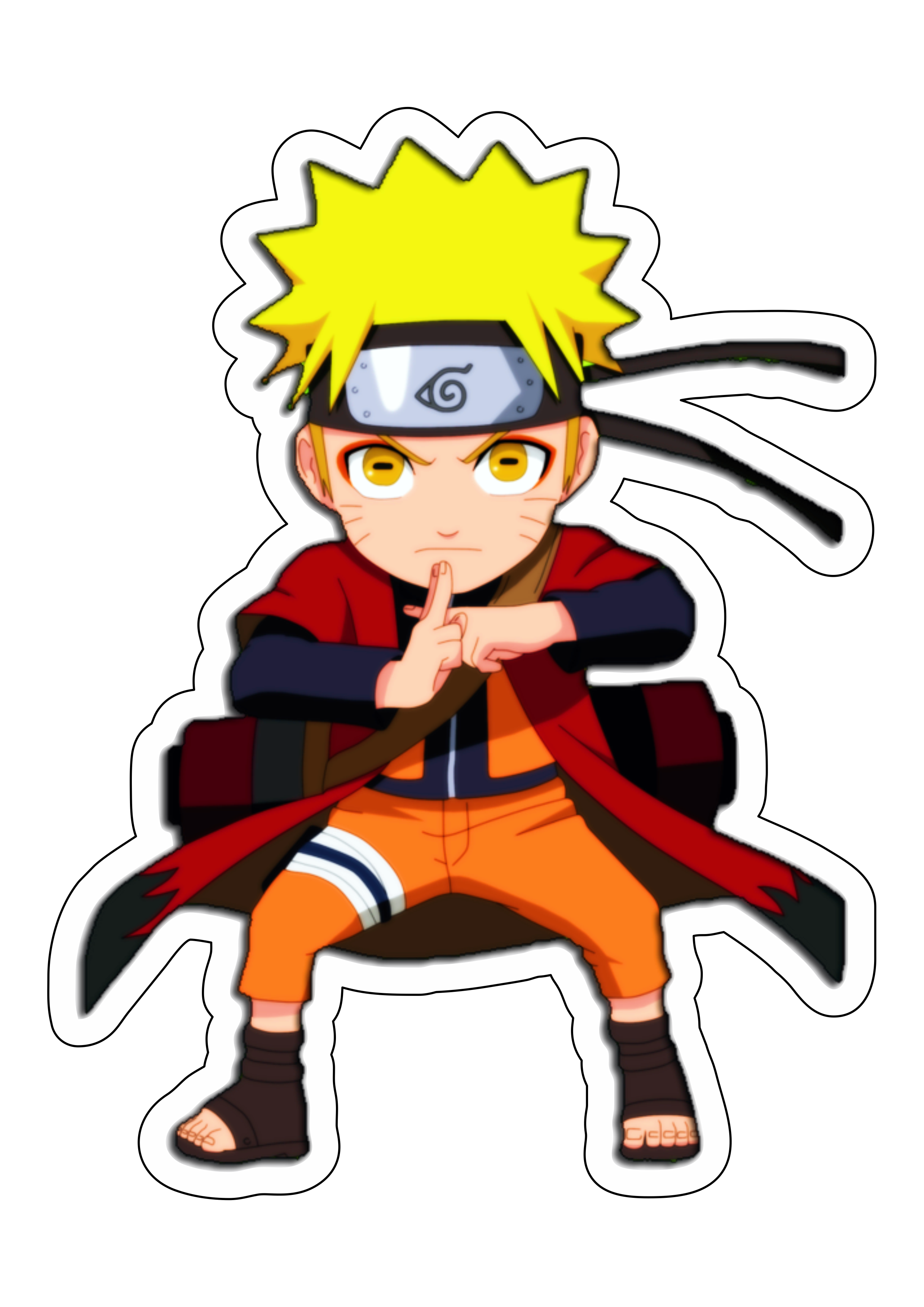 Naruto shippuden desenho cute anime artes gráficas imagem sem fundo png