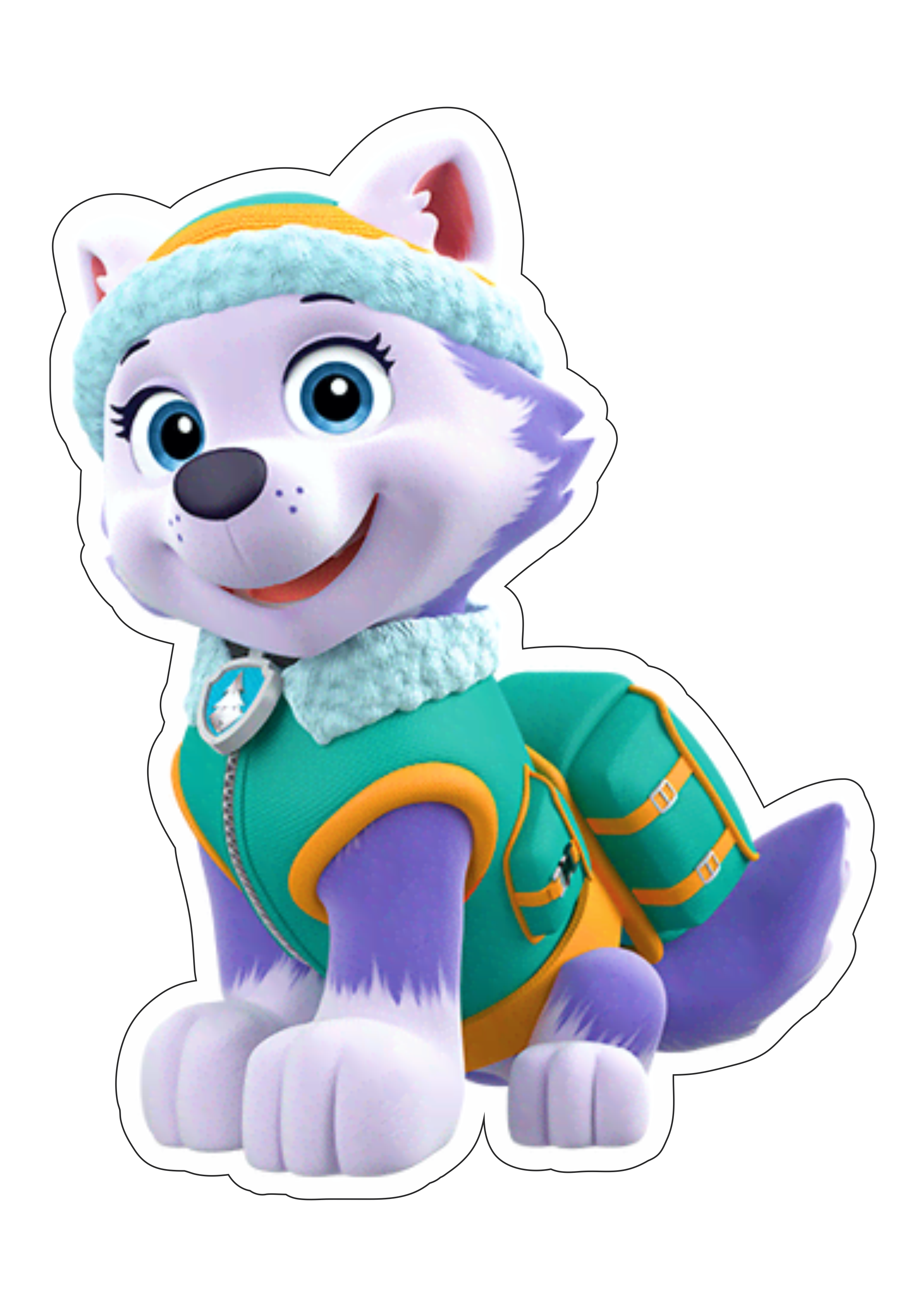 Patrulha canina Everest paw patrol personagem fictício infantil animação fundo transparente png