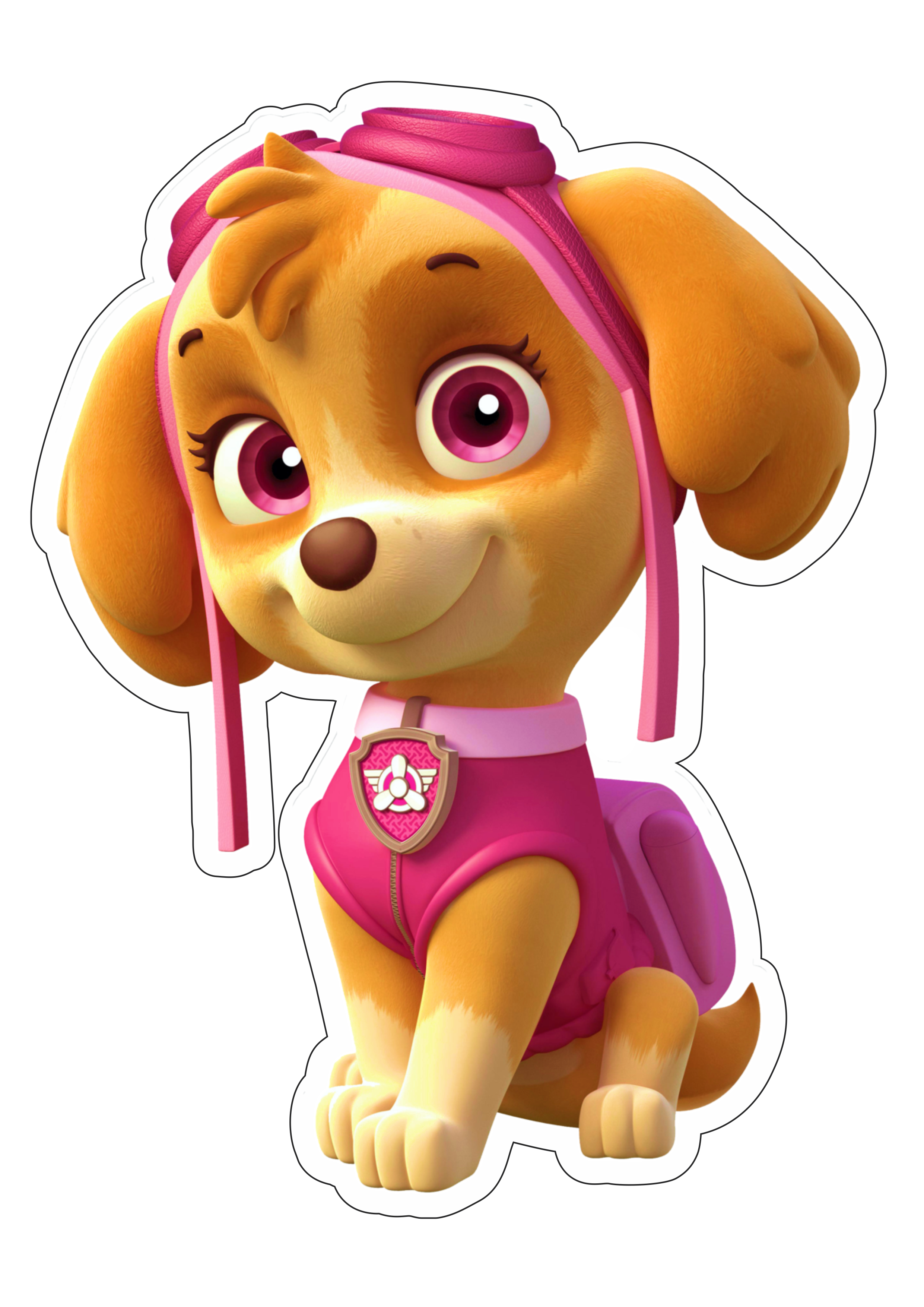 Patrulha canina cachorrinha Skye paw patrol desenho infantil animação imagem sem fundo png