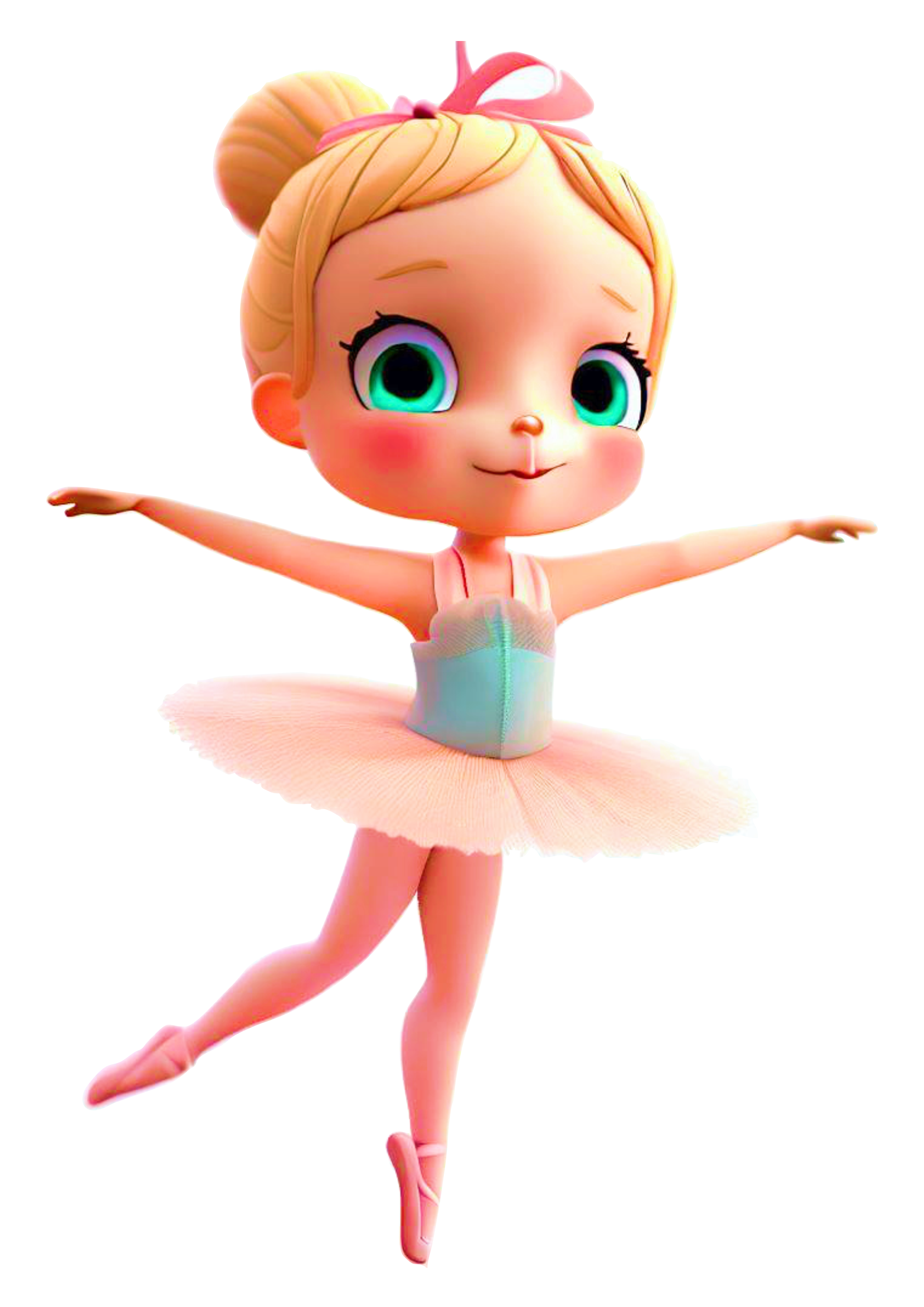 Bailarina bonequinha computação gráfica animação CGI  vestido imagem sem fundo lacinho design png