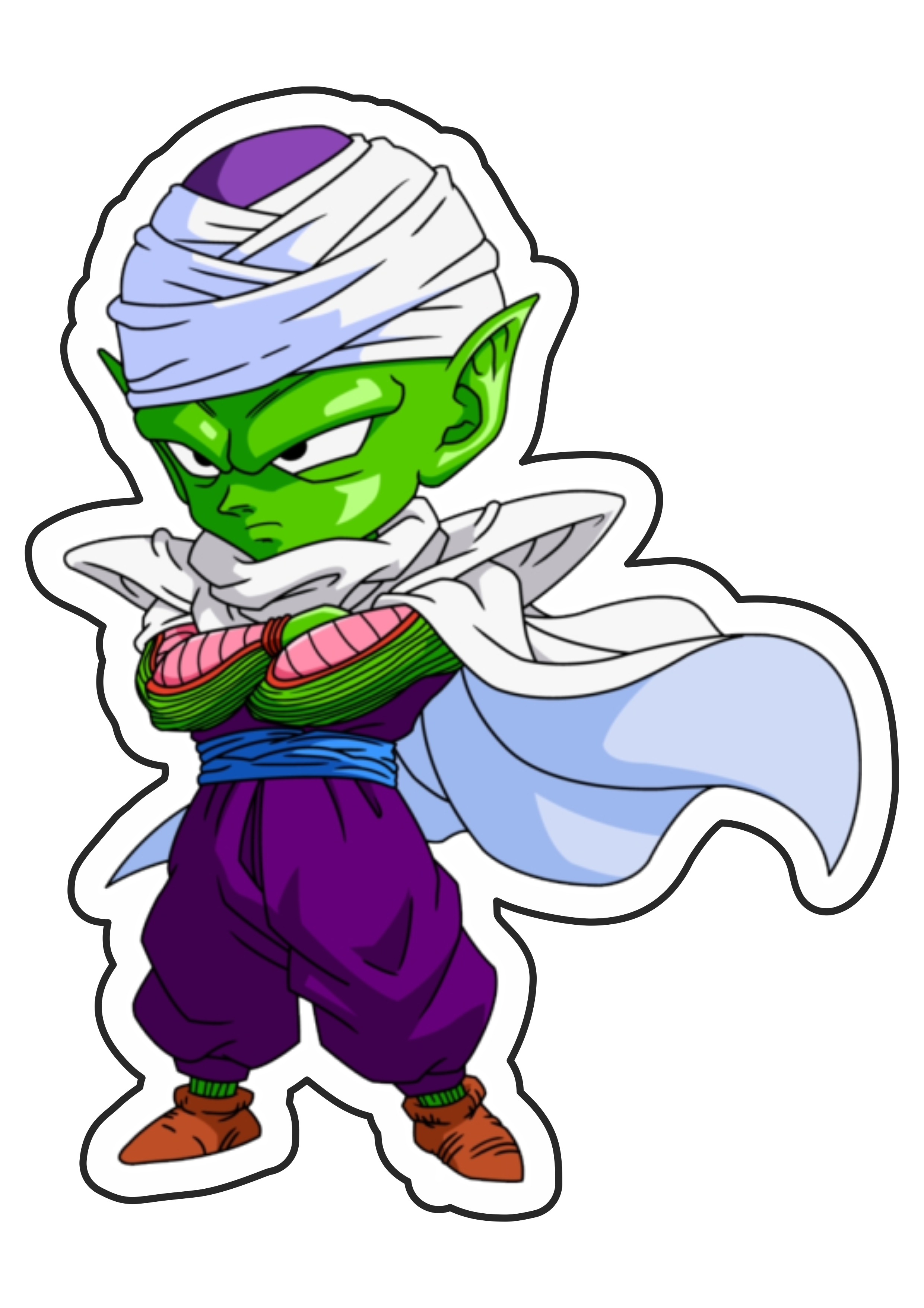 Dragon ball z super Piccolo cute desenho infantil anime fundo transparente png