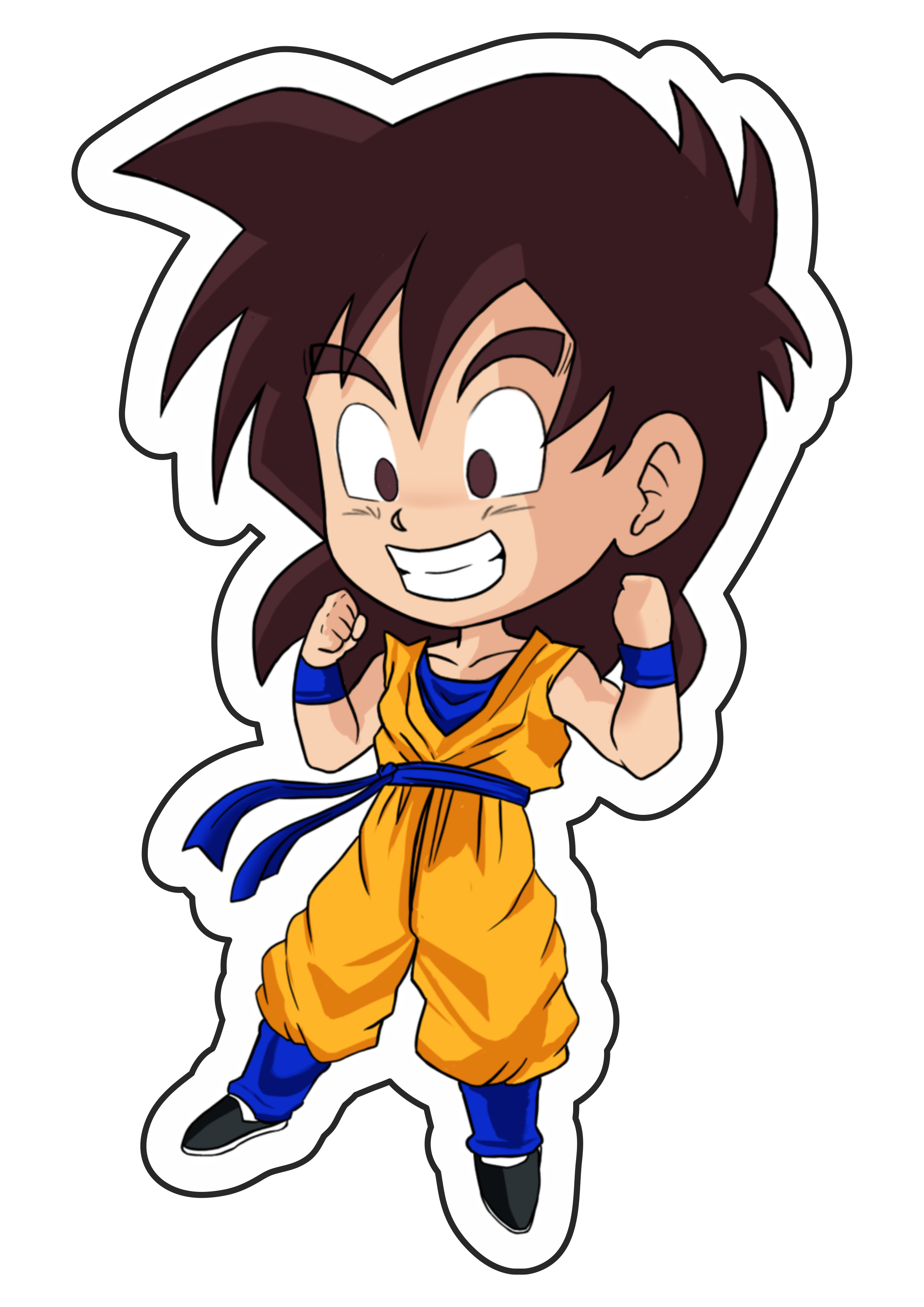 Dragon ball z super Goku cute desenho infantil anime fundo transparente  pack de imagens png