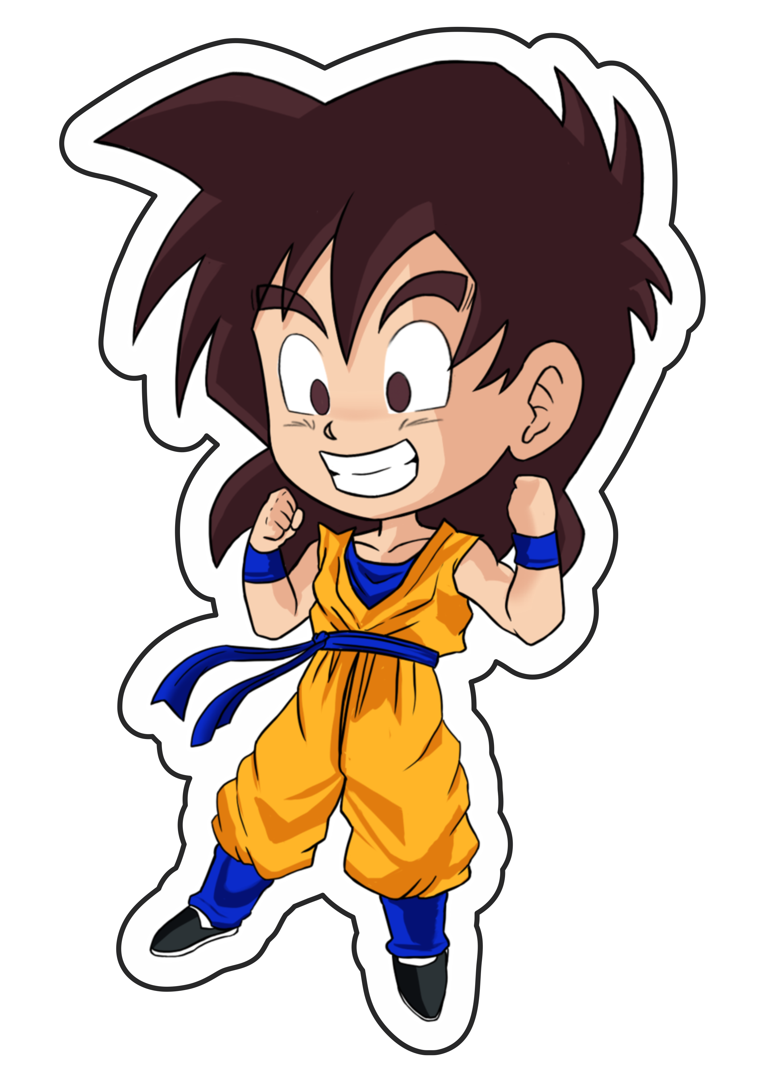 Baixe Garota de Desenho Animado com Cabelo Vermelho e Olhos Azuis - Estilo Dragon  Ball Z PNG - Creative Fabrica