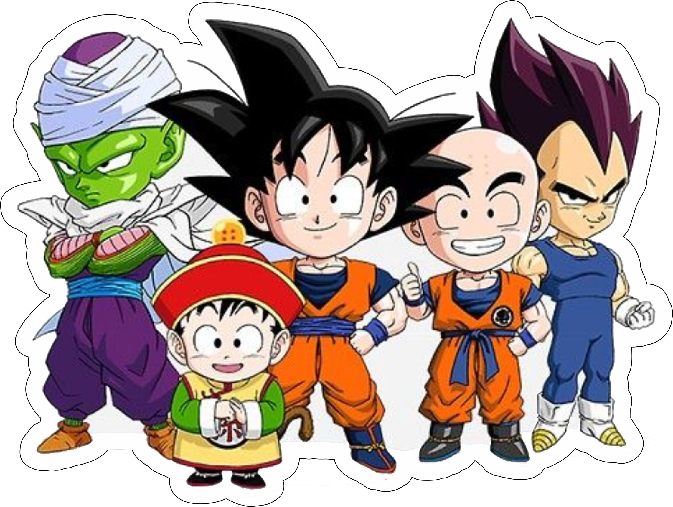 Dragon ball z super Goku guerreiros Z cute desenho infantil anime fundo  transparente pack de imagens png