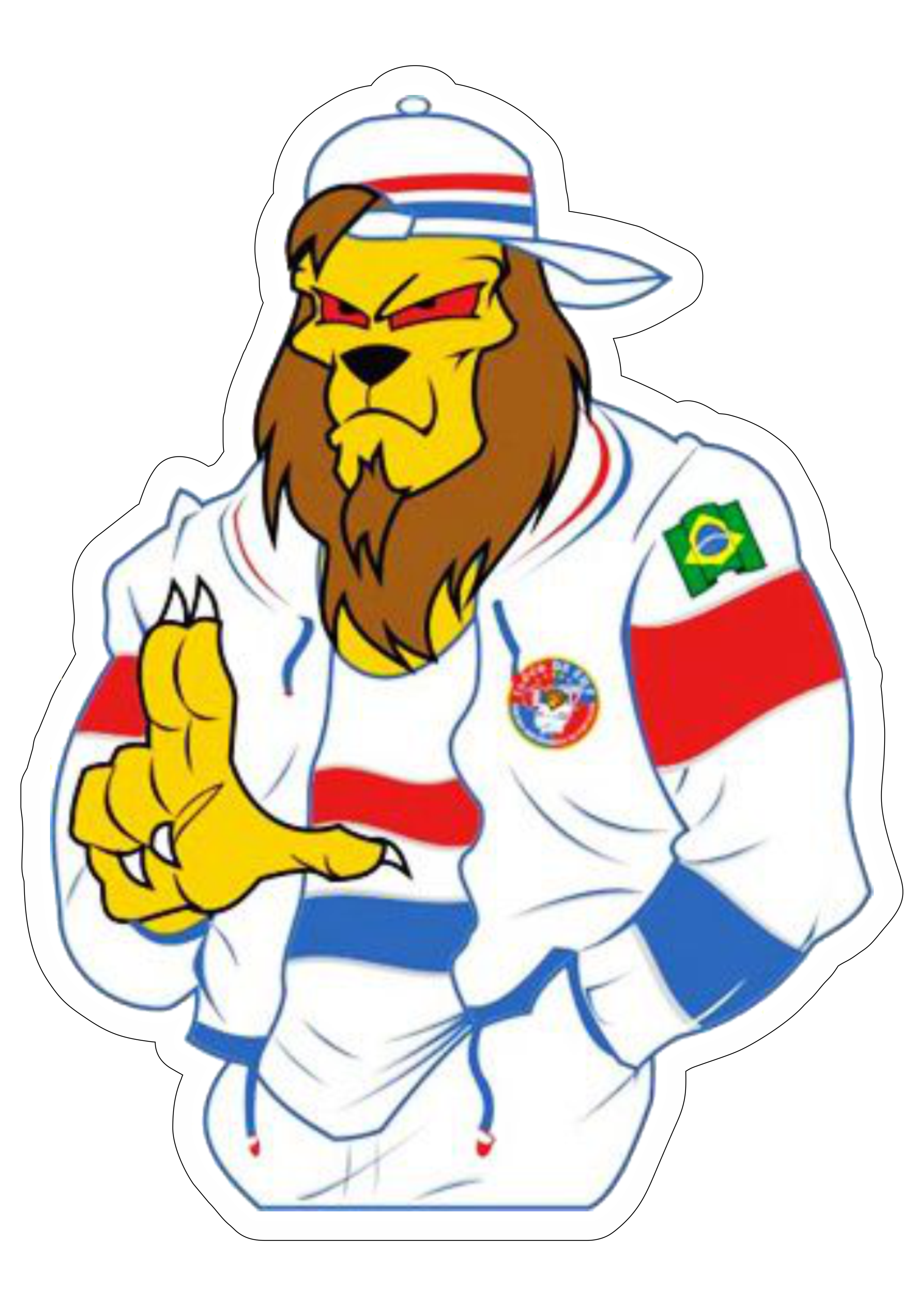 Fortaleza futebol clube símbolo mascote torcida leão da TUF fundo transparente png