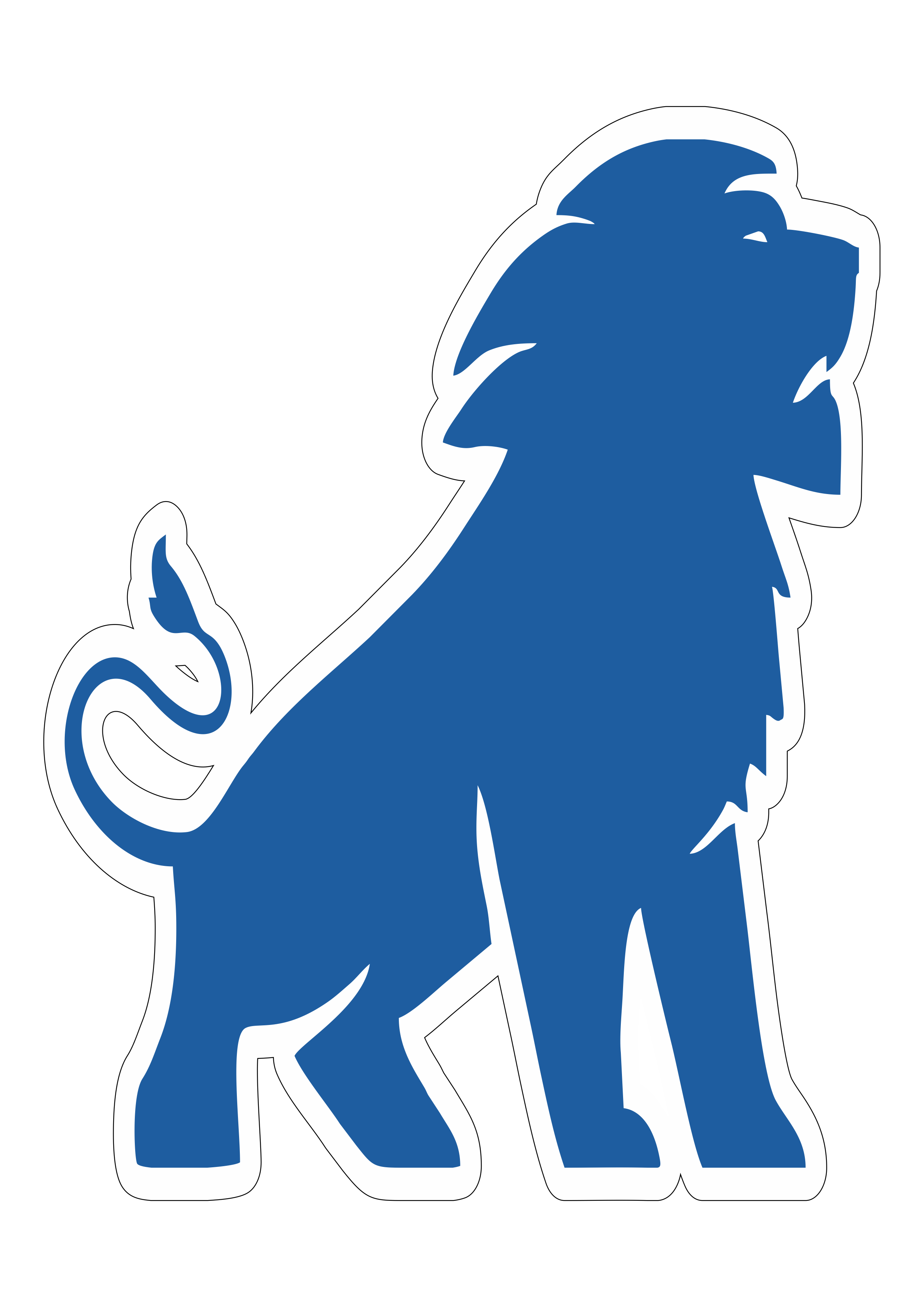 Fortaleza futebol clube símbolo mascote torcida leão azul fundo transparente png