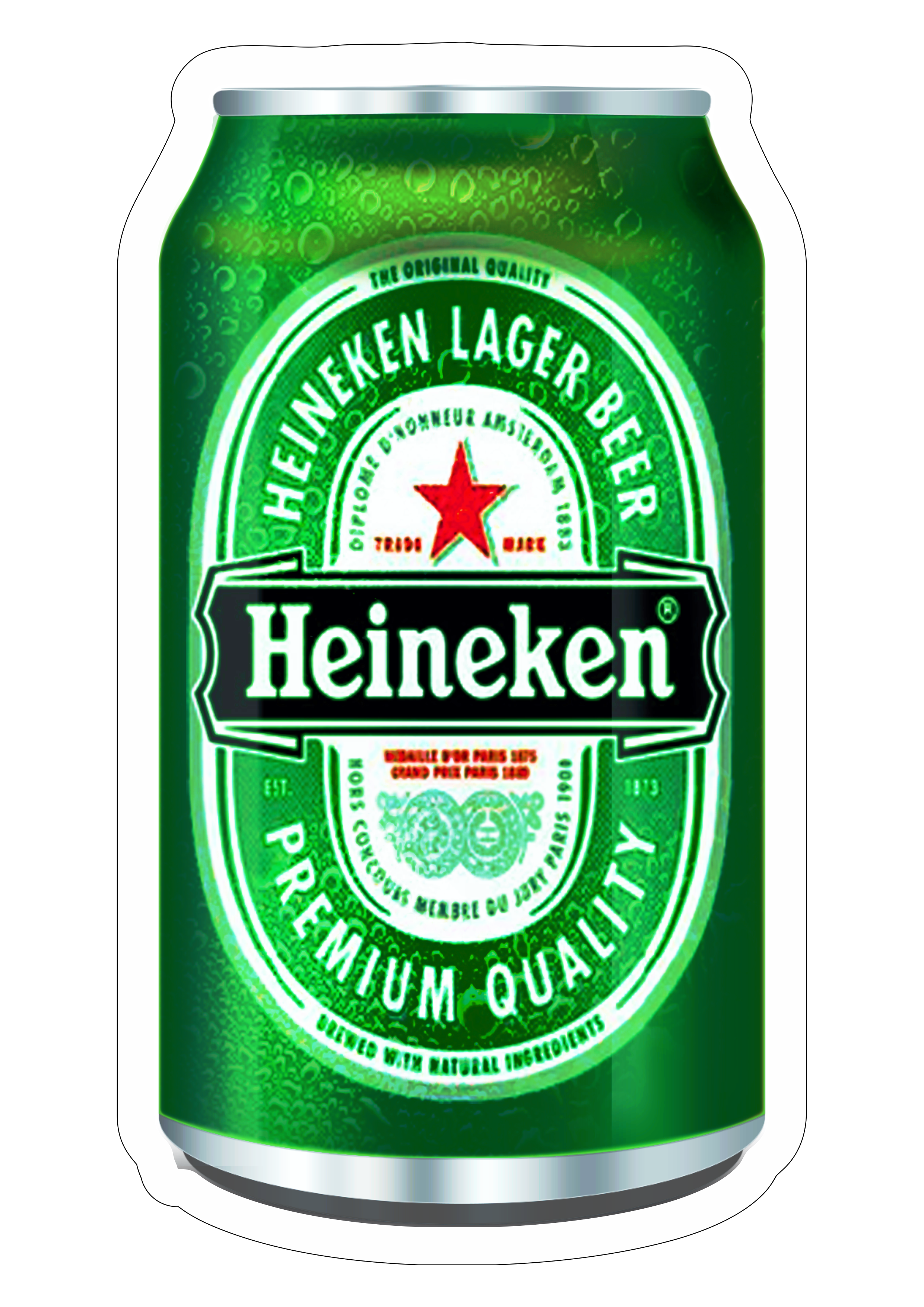 Cerveja Heineken latinha depósito de bedidas fundo transparente png