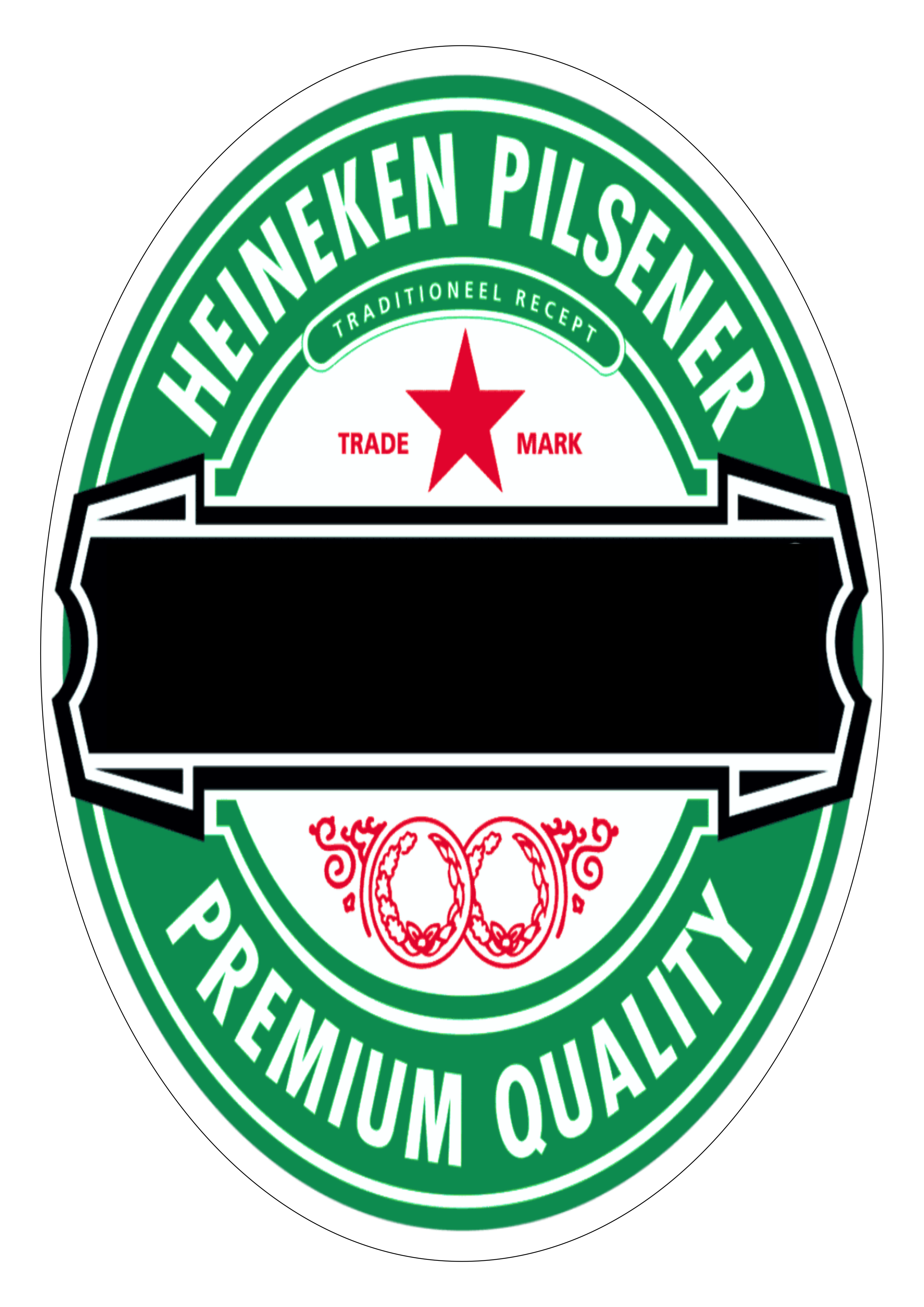 Cerveja Heineken rótulo editável logomarca etiqueta fundo transparente png