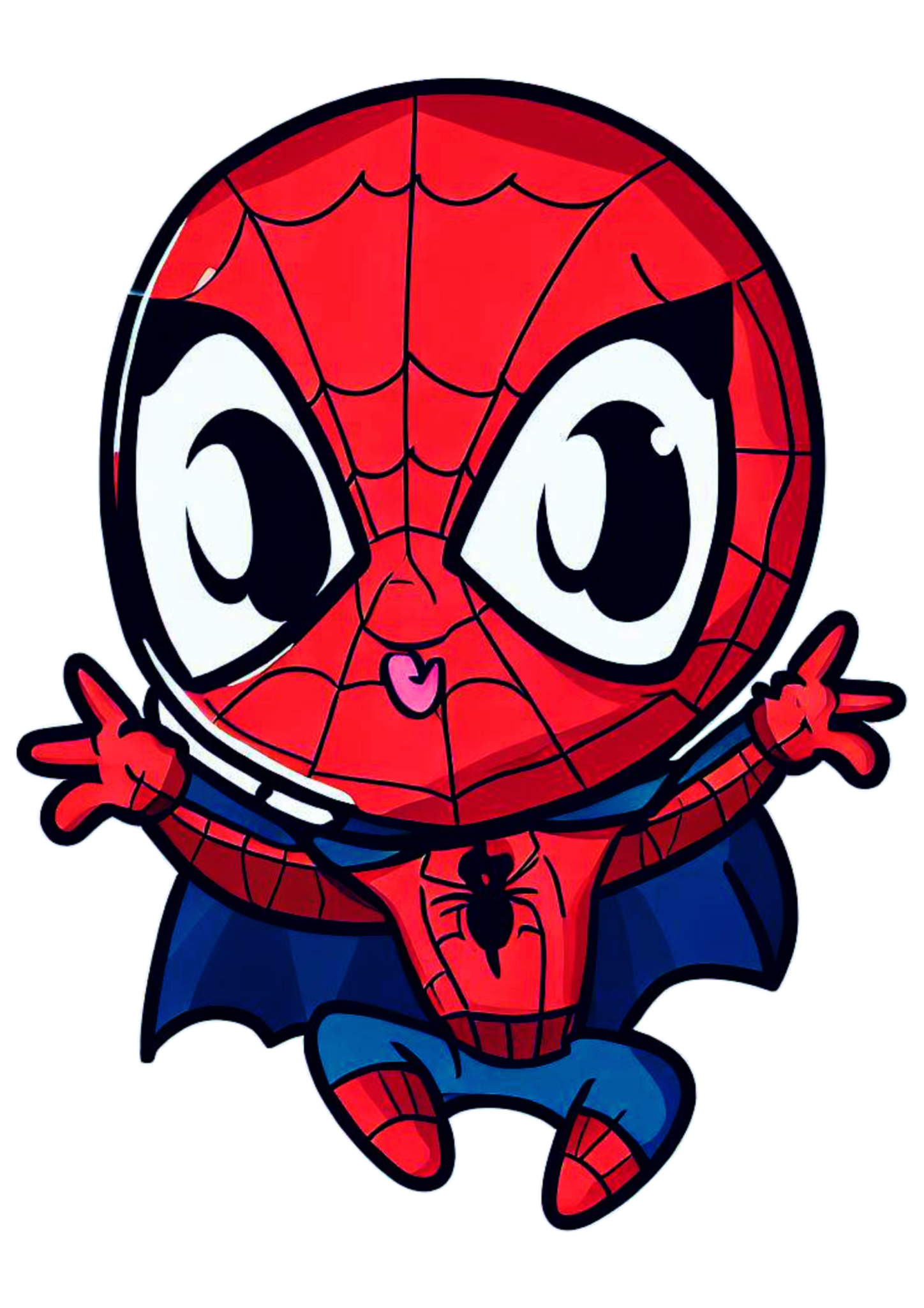 homem-aranha-de-capa-cute-spider-man-baby-desenho-infantil-cartoon