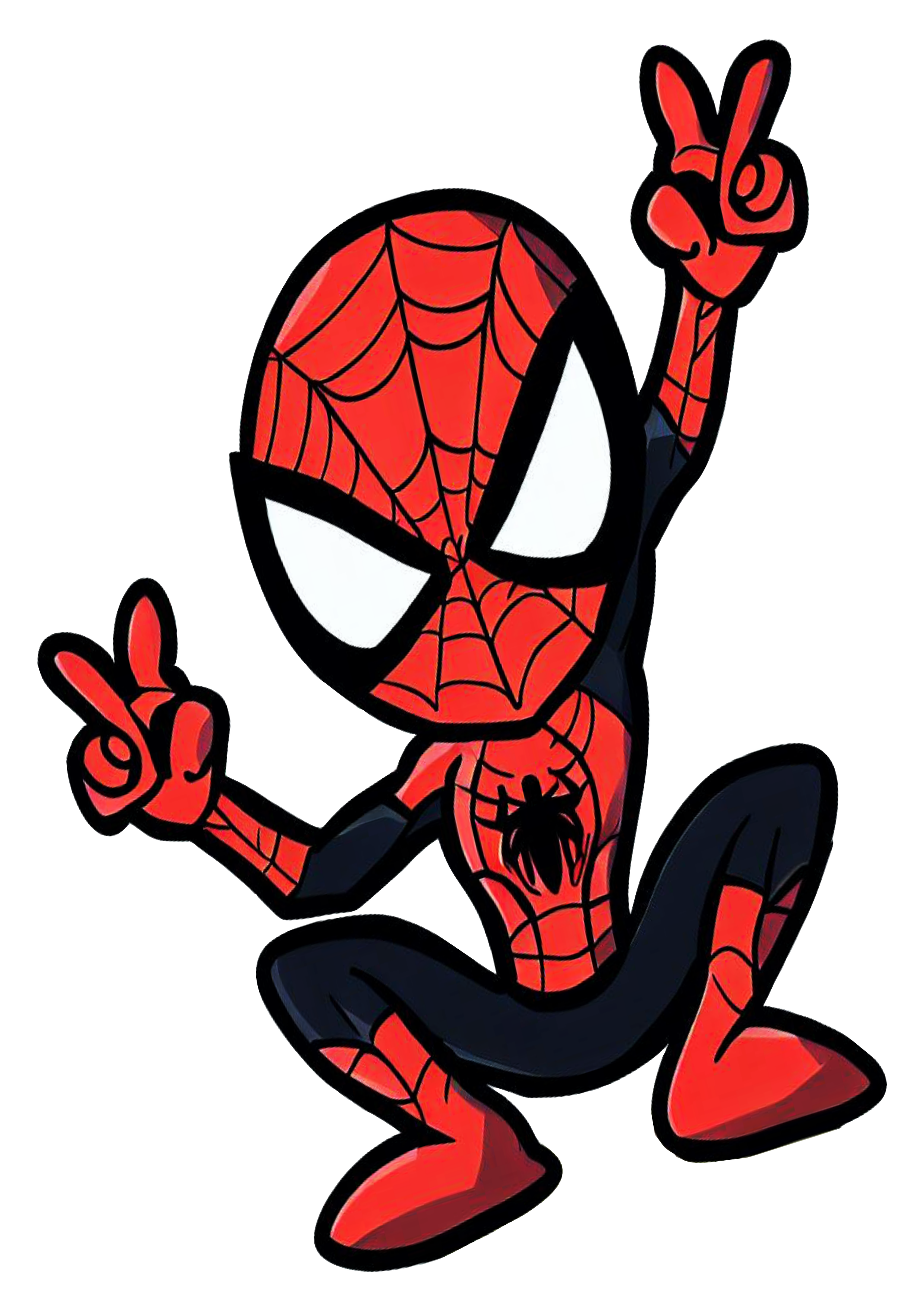 Homem aranha spider man desenho simples iniciante marvel comics fundo transparente png