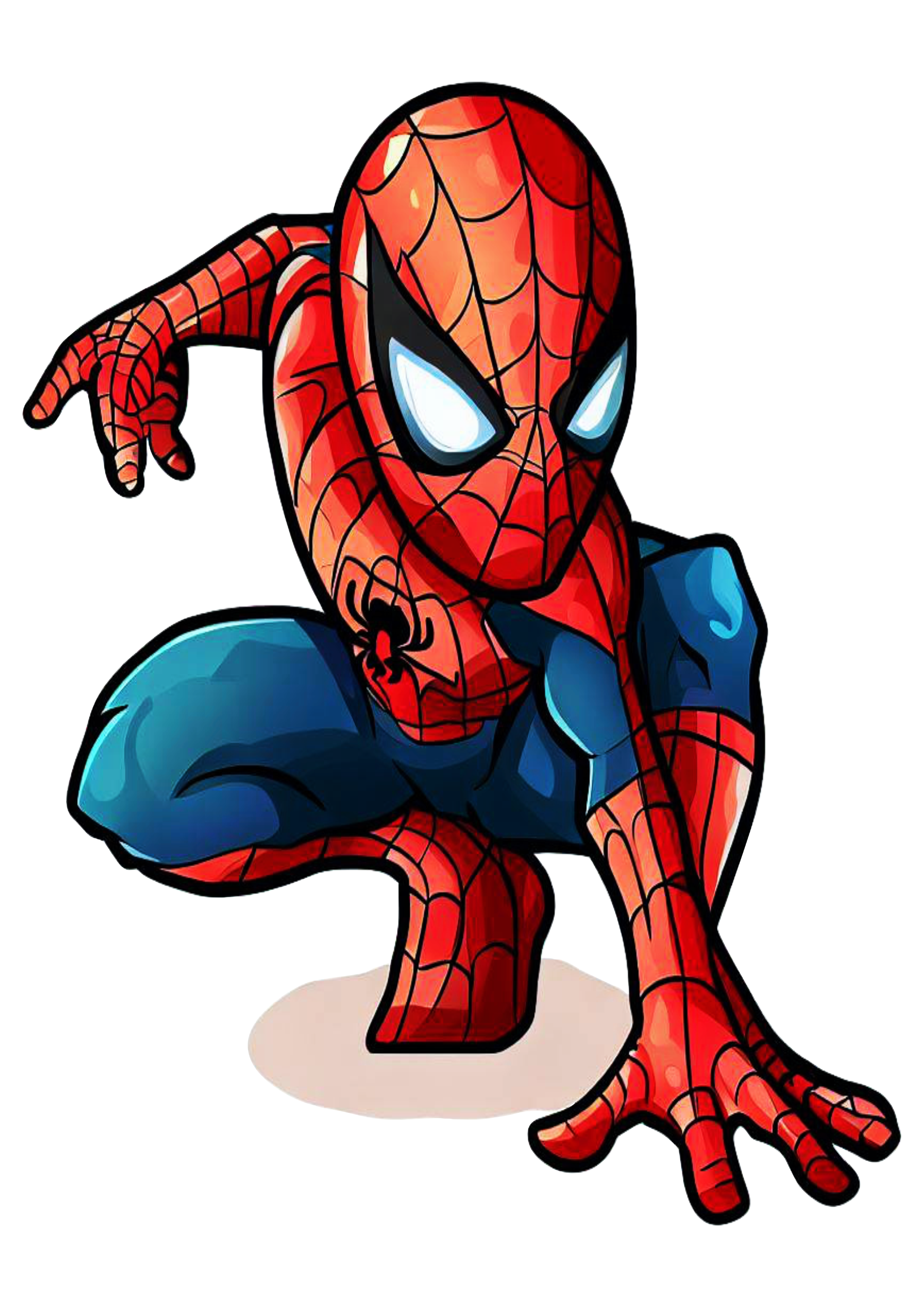 Homem aranha cute spider man desenho simples marvel comics fundo transparente png