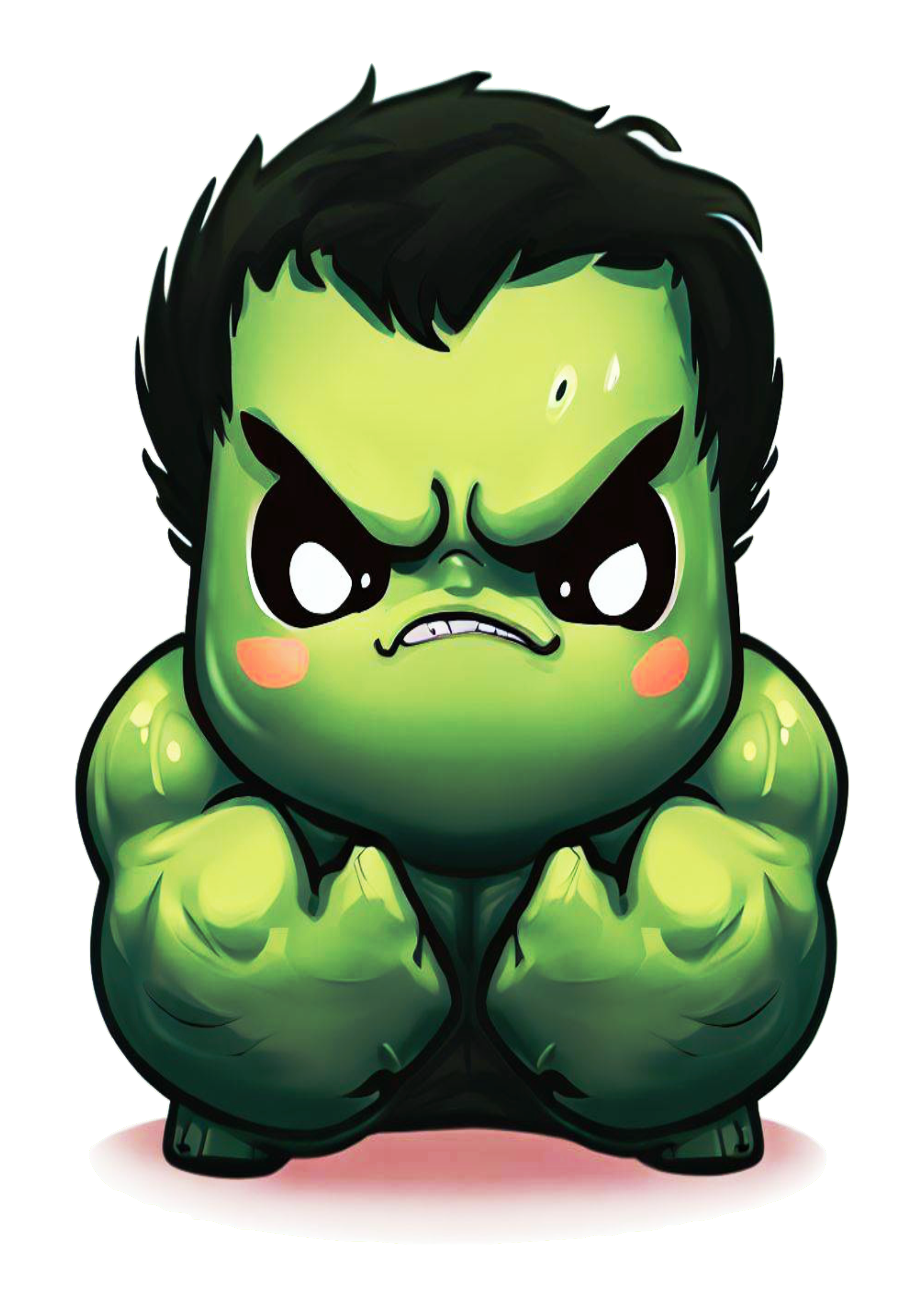 Hulk baby cute fofinho bravo desenho bonitinho super herói quadrinhos vingadores avengers raiva png