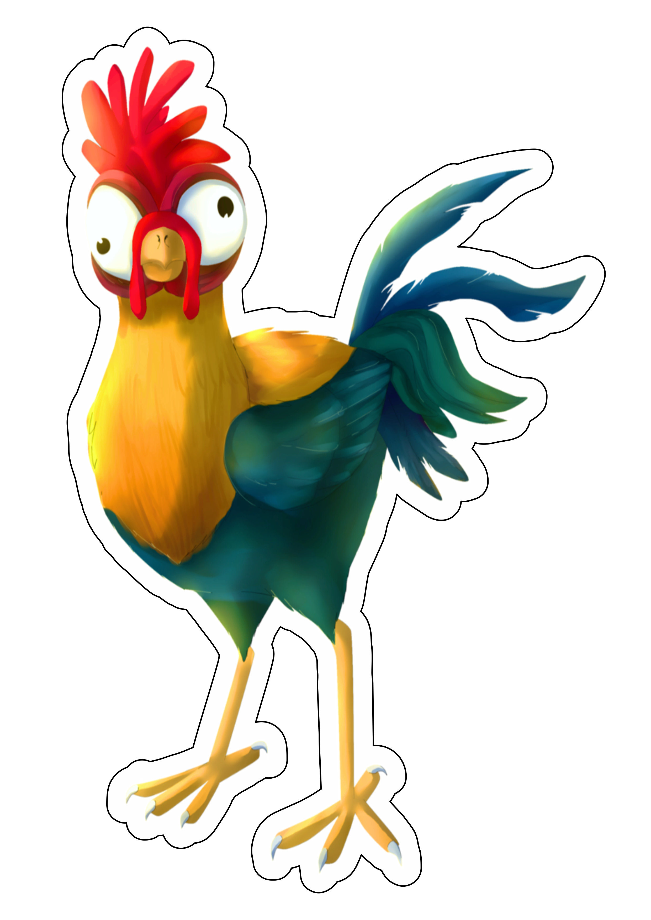 Moana galinho maluco filme infantil animação disney personagem fictício tropical imagem sem fundo png