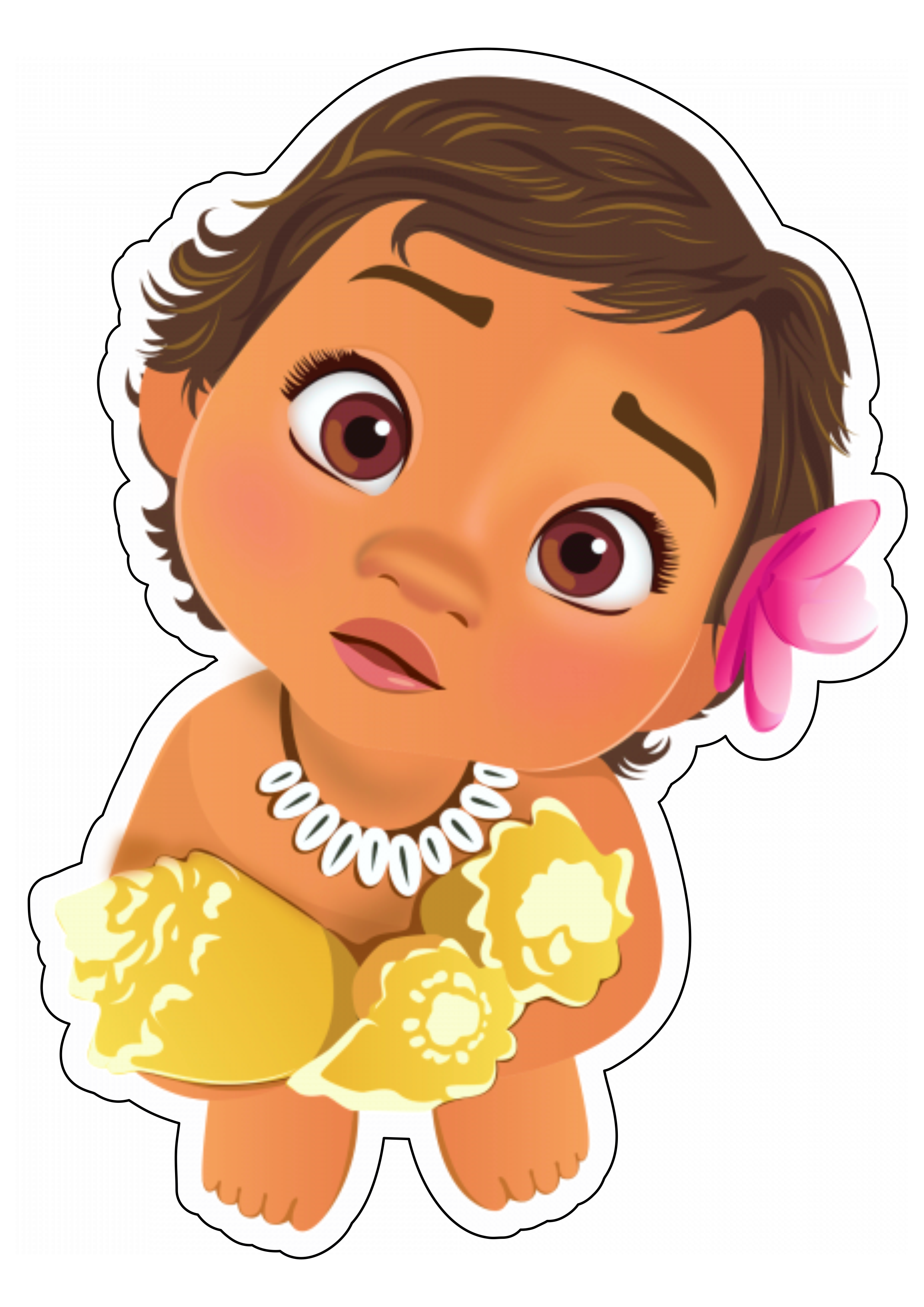 Moana baby filme infantil animação disney personagem fictício tropical menina fofinha imagem sem fundo png