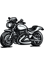 Desenho de Moto esportiva pintado e colorido por Gustavocau o dia 13 de  Abril do 2015