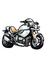 Moto esportiva desenho cartoon imagem conceitual veículo automotivo alta  velocidade ilustração rabiscos imagem sem fundo png