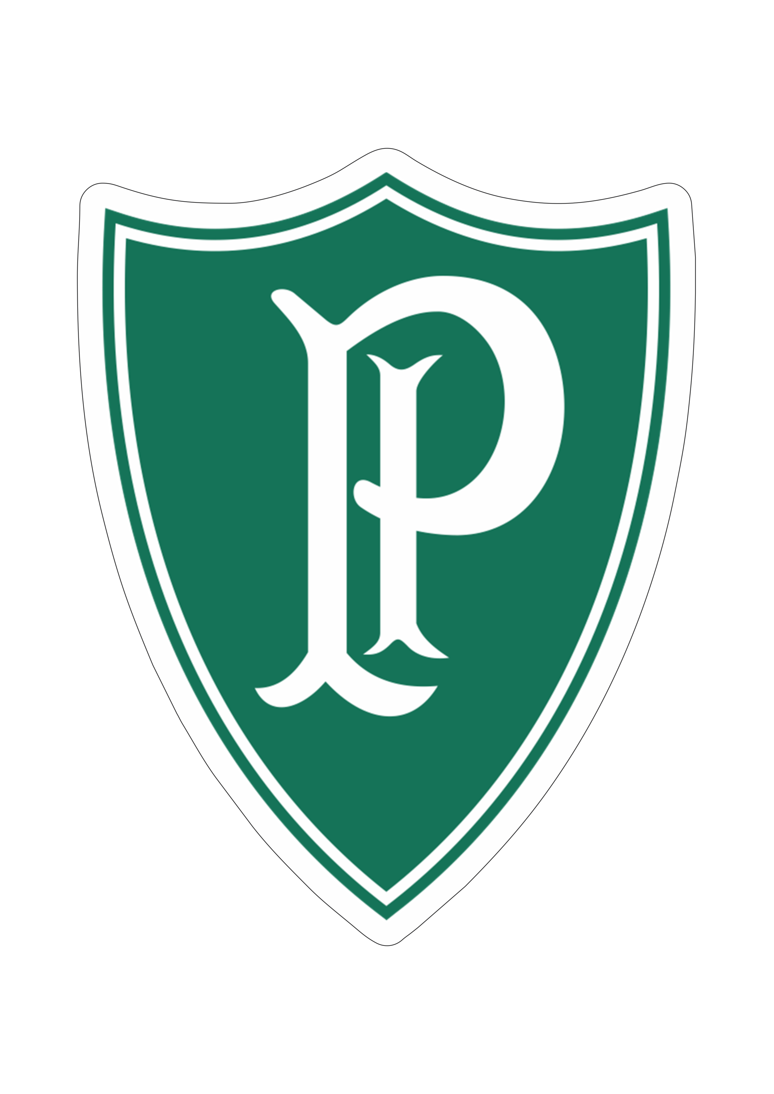 Palmeiras futebol clube símbolo logo escudo artes gráficas campeonato brasileiro fundo transparente png