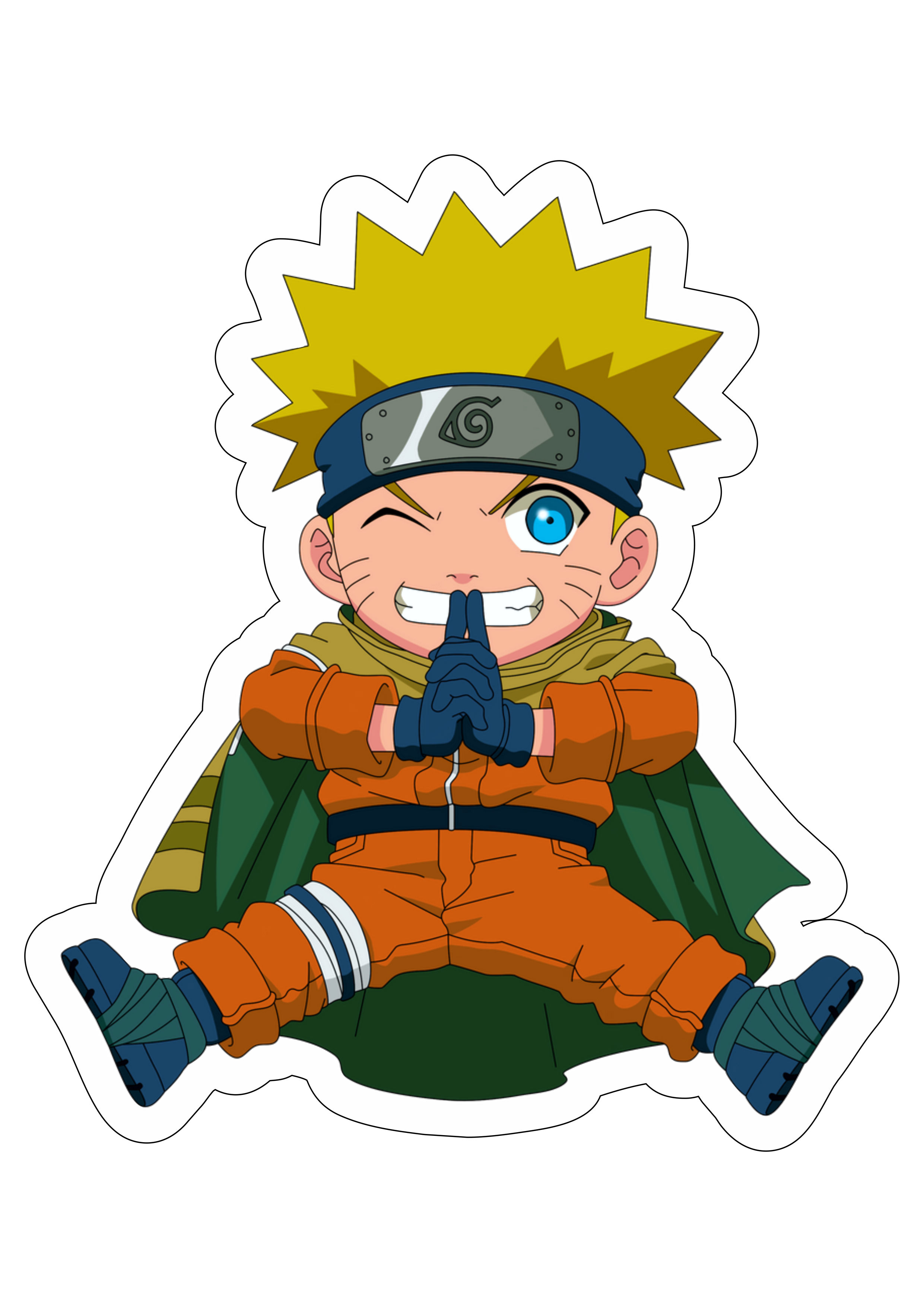 Naruto clássico topo de bolo para imprimir festa infantil Sasuke e Sakura  time 7 artigos de papelaria design png