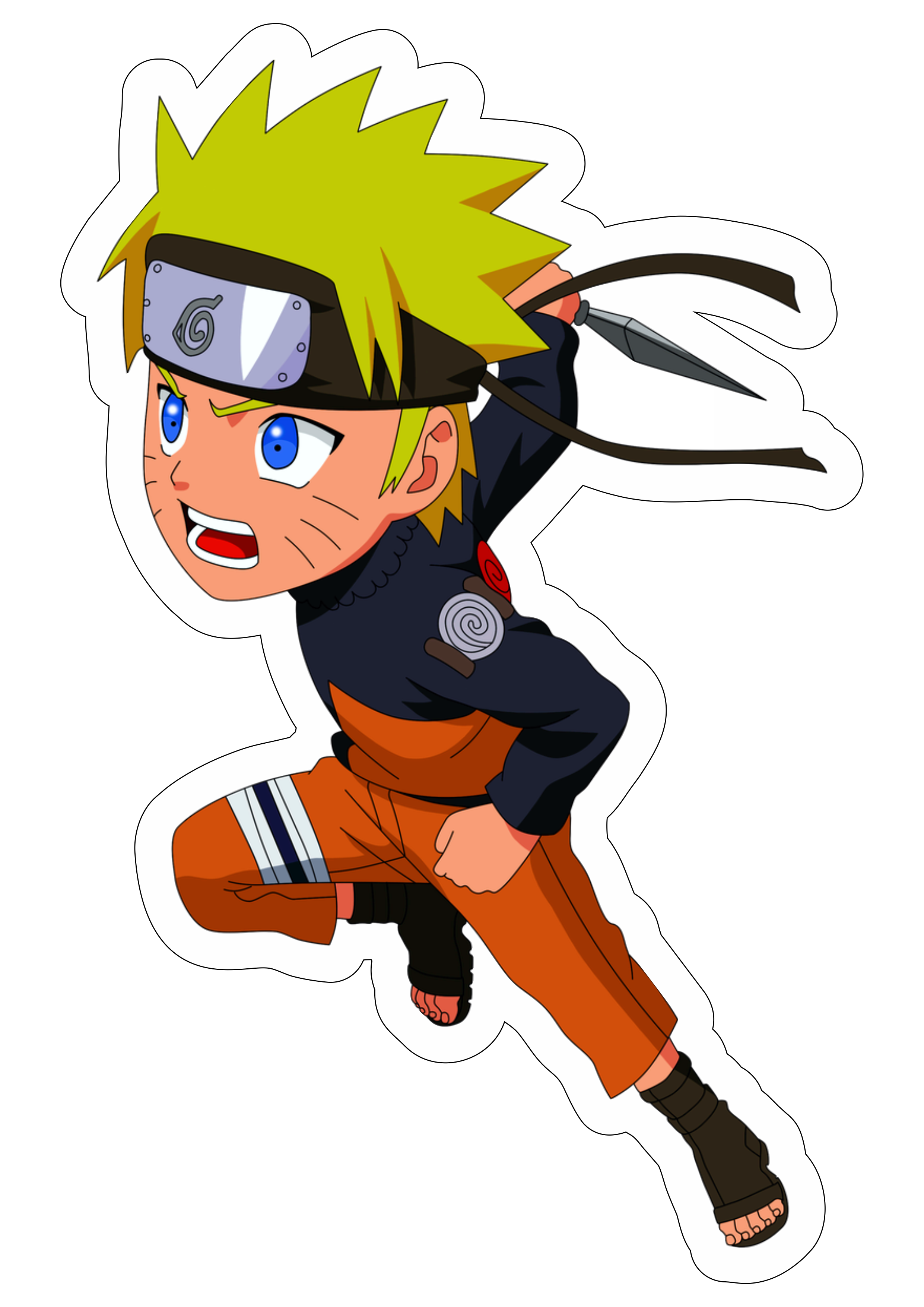 Naruto clássico cute chibi Sasuke skin Rock Lee com espada Sharingam ninja  vila oculta da folha desenho infantil anime ilustração png