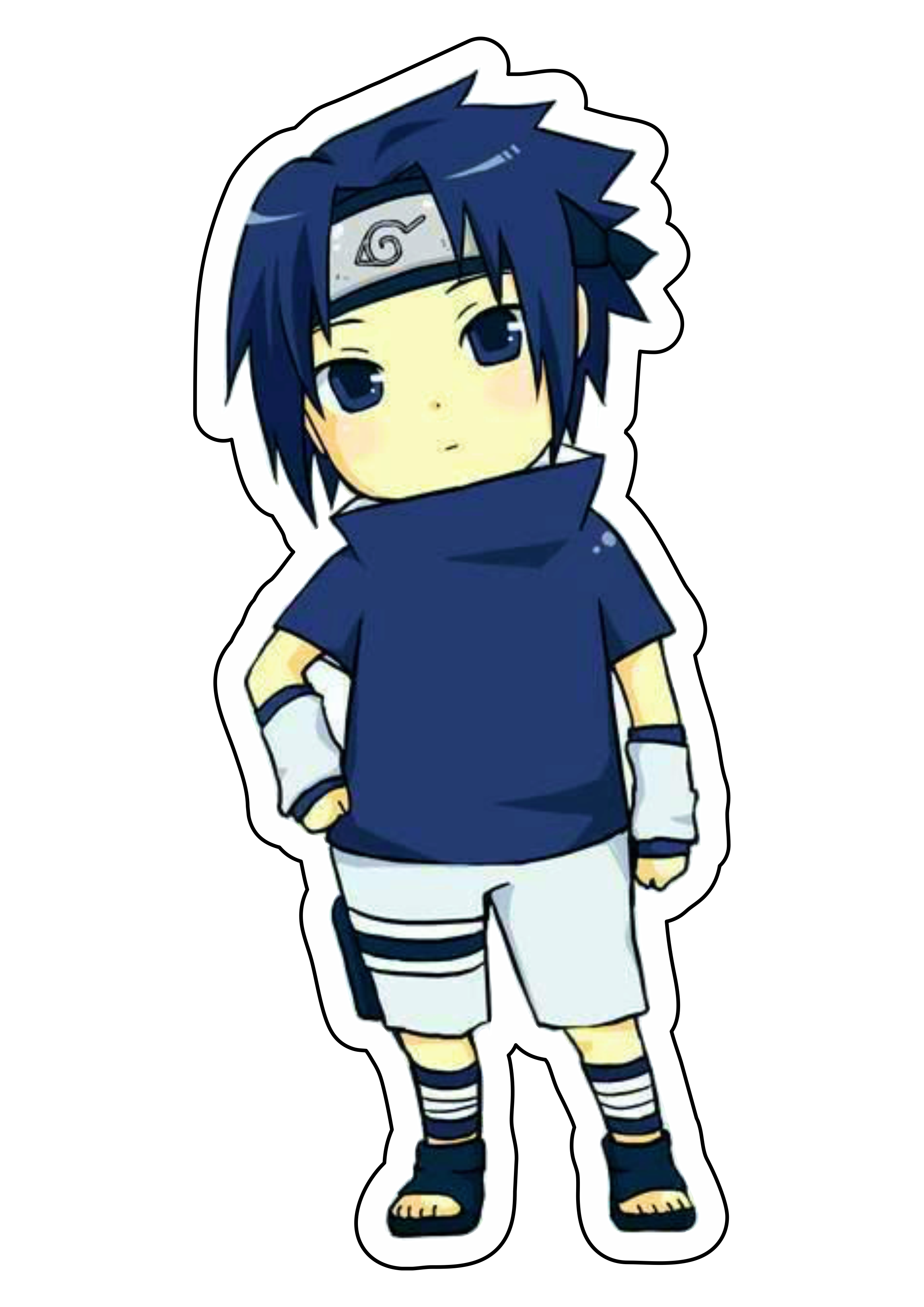 Naruto shippuden cute chibi Sasuke criança desenho infantil anime ilustração png